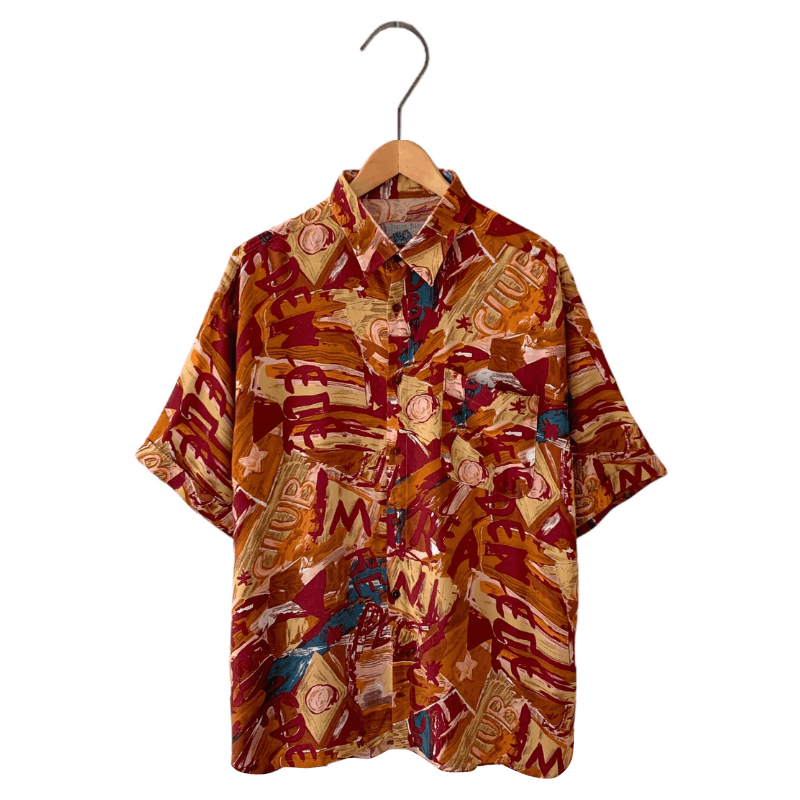 Vintage Vintage summer shirt with crazy patterns - Tacot Bleu Size US L / EU 52-54 / 3 - 4 Thumbnail