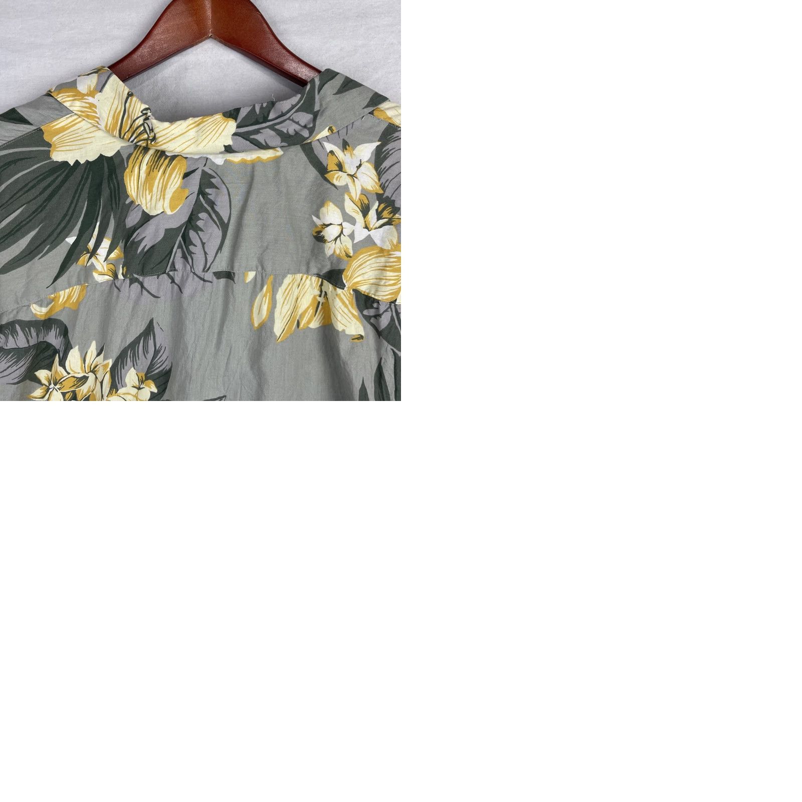 Abercrombie & Fitch Abercrombie & Fitch Shirt Mens XL Gray Button Up Floral Hawaiian Tropical Relaxed Fit Size US XL / EU 56 / 4 - 9 Thumbnail