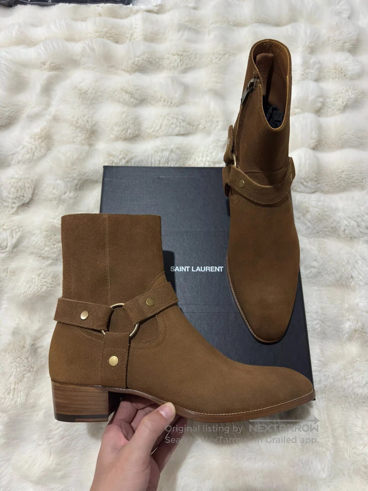 Saint Laurent Paris Saint Laurent Paris Chelsea boots| Size US 10.5 / EU 43-44 - 3 Thumbnail