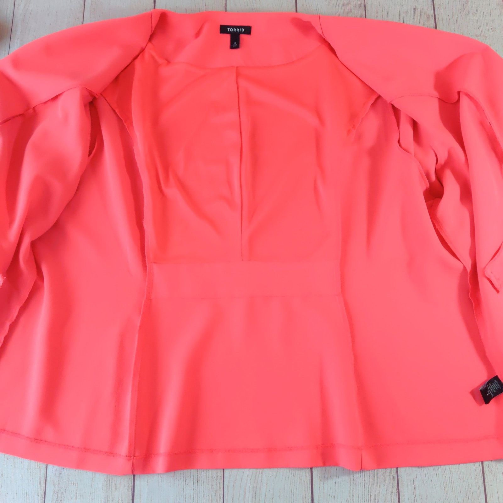 Torrid Torrid Ruched Sleeve Blazer sz 4 Size 4XL / US 24-26 - 4 Thumbnail