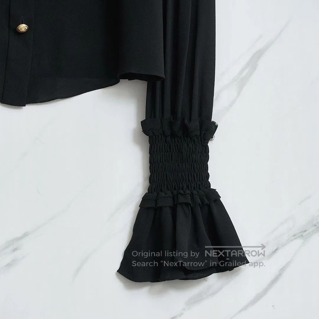 Balmain Balmain Court Style Silk Shirt. Size S / US 4 / IT 40 - 3 Thumbnail