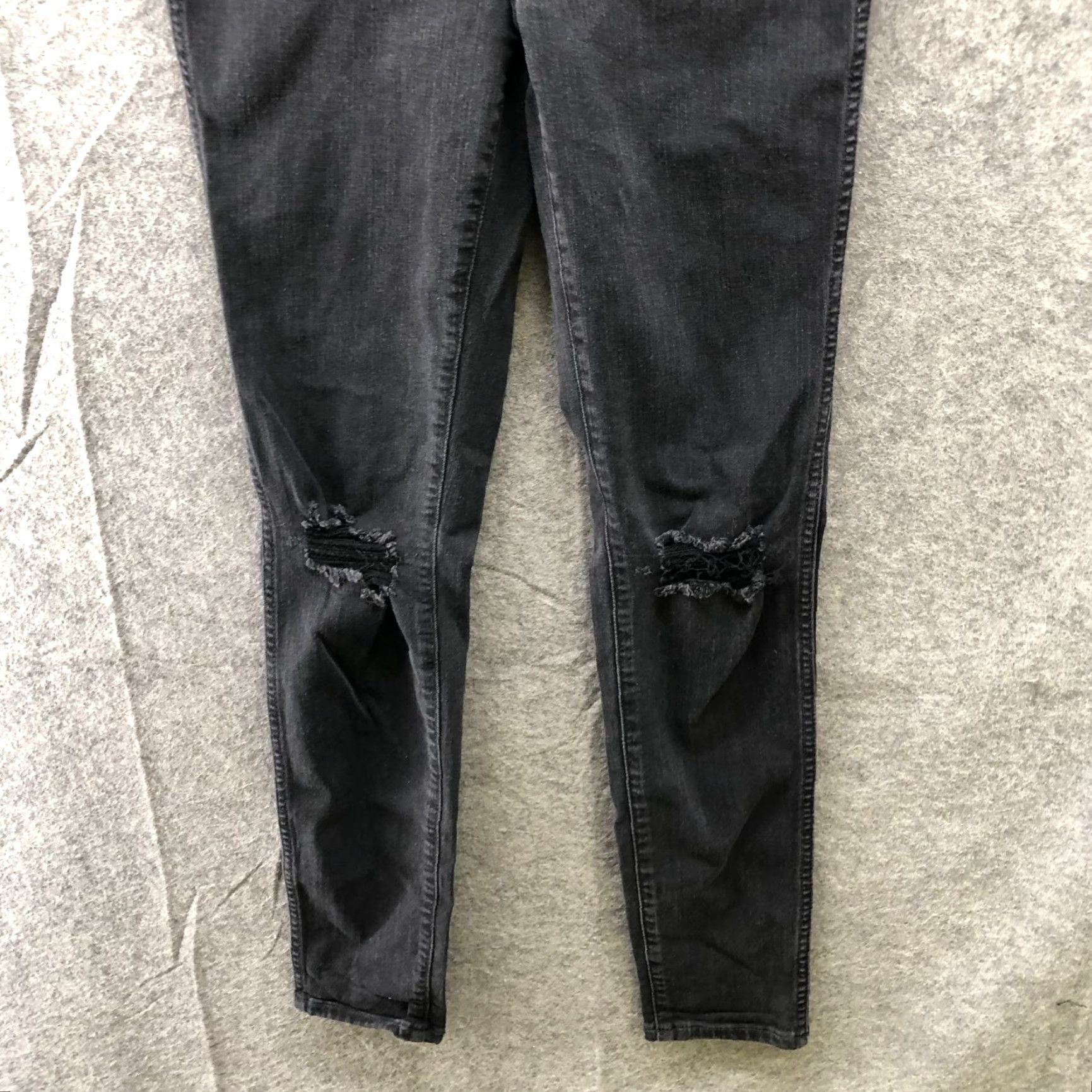 Madewell Madewell 10" High-Rise Roadtripper Supersoft Jeans Davie Wash Womens 27 Black Size 27" / US 4 / IT 40 - 4 Thumbnail