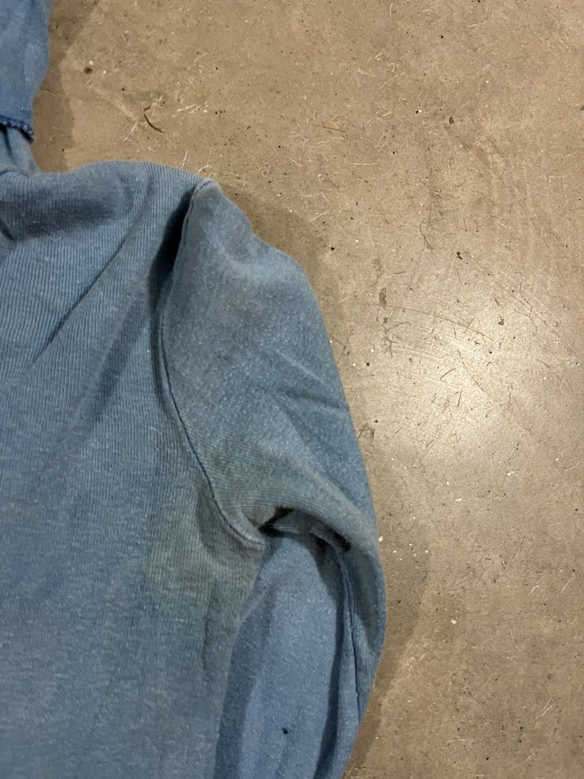 Vintage Vintage 60s 70s Turtleneck Shirt Faded Blue Size S / US 4 / IT 40 - 7 Thumbnail