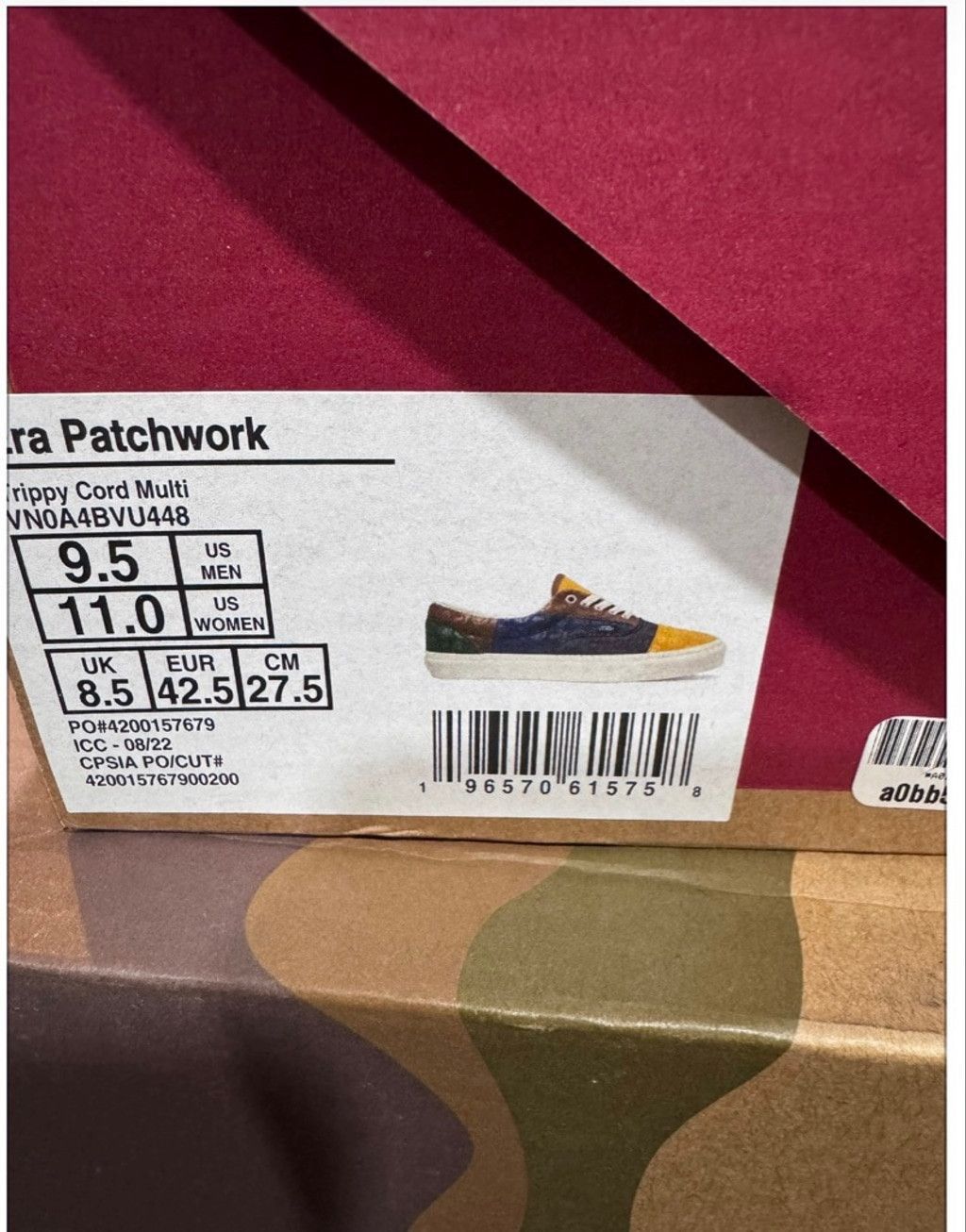 Vans Vans Era Patchwork Trippy Cord Sneakers Size US 9.5 / EU 42-43 - 13 Thumbnail