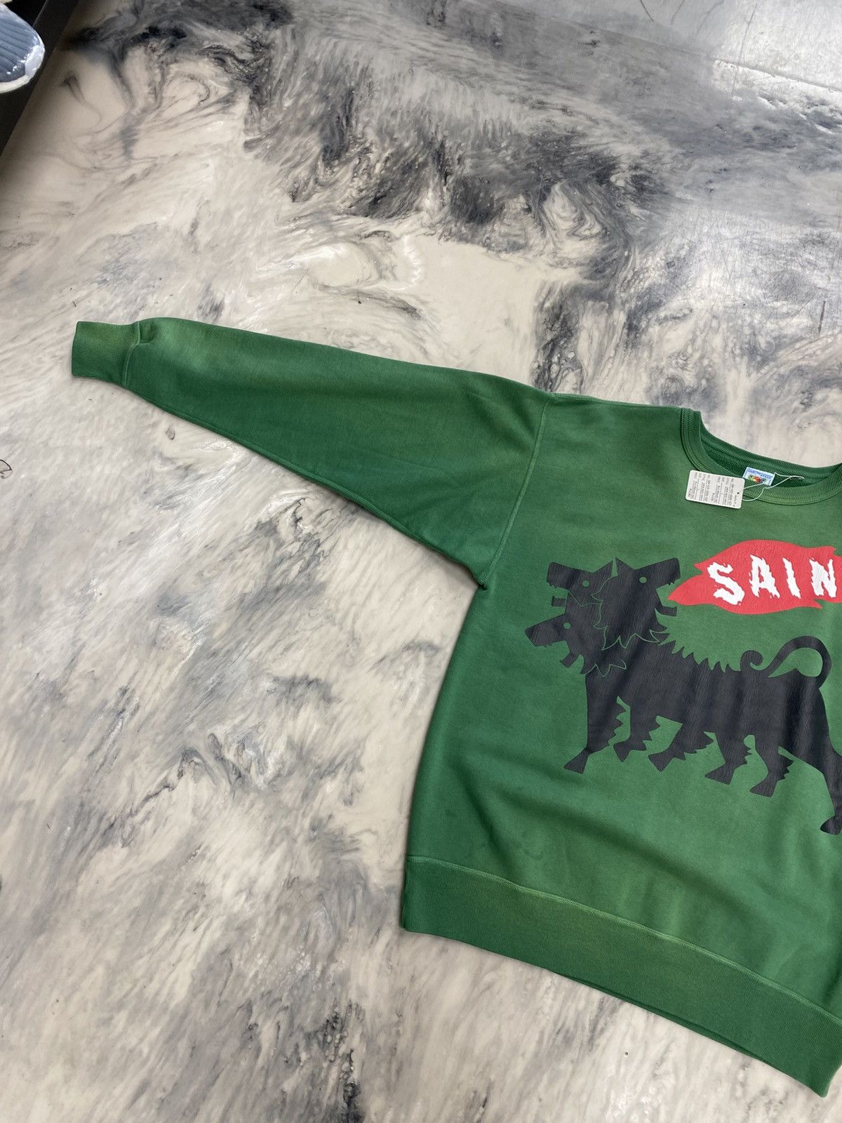 Saint Michael Saint Michael Goat crewneck green large authentic Size US L / EU 52-54 / 3 - 4 Thumbnail