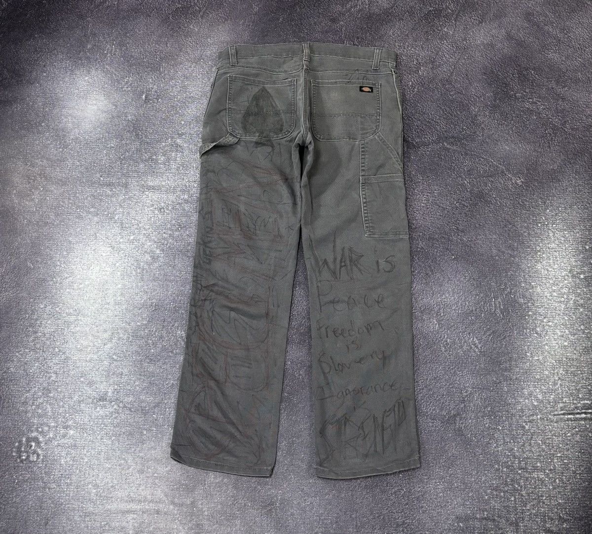 Dickies Vintage Dickies Custom Anarchy Cult Hype Pants Size US 30 / EU 46 - 1 Thumbnail