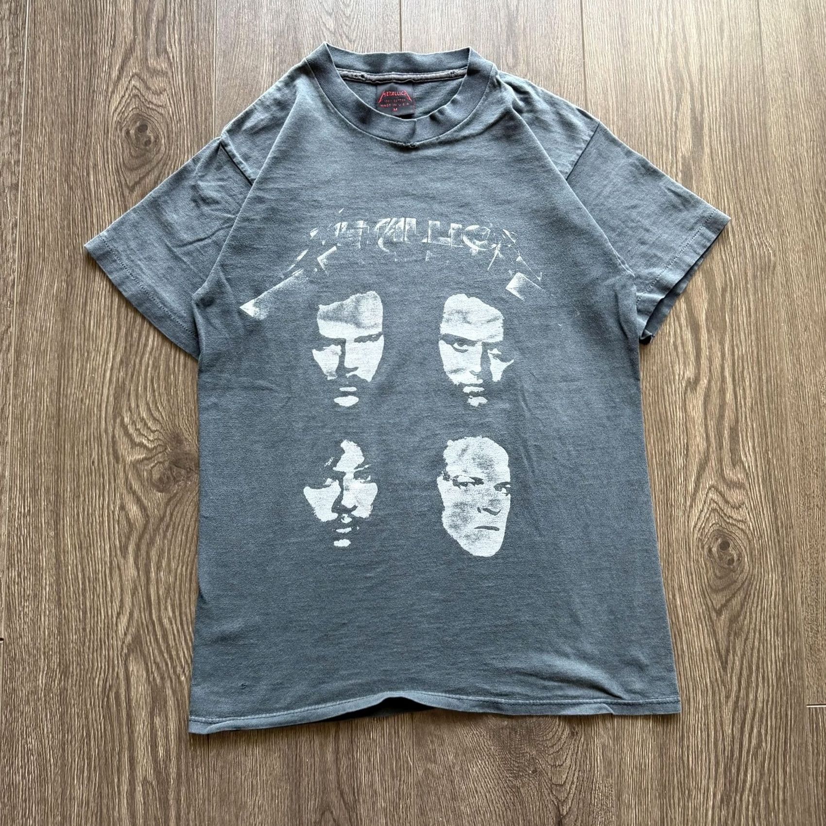 Vintage VINTAGE Metallica Shirt M Gray 1991 Tour Brockum Band Tee Mens Medium Short Sleeve Graphic Print Crew Neck Rock Music 90s Size US M / EU 48-50 / 2 - 3 Thumbnail