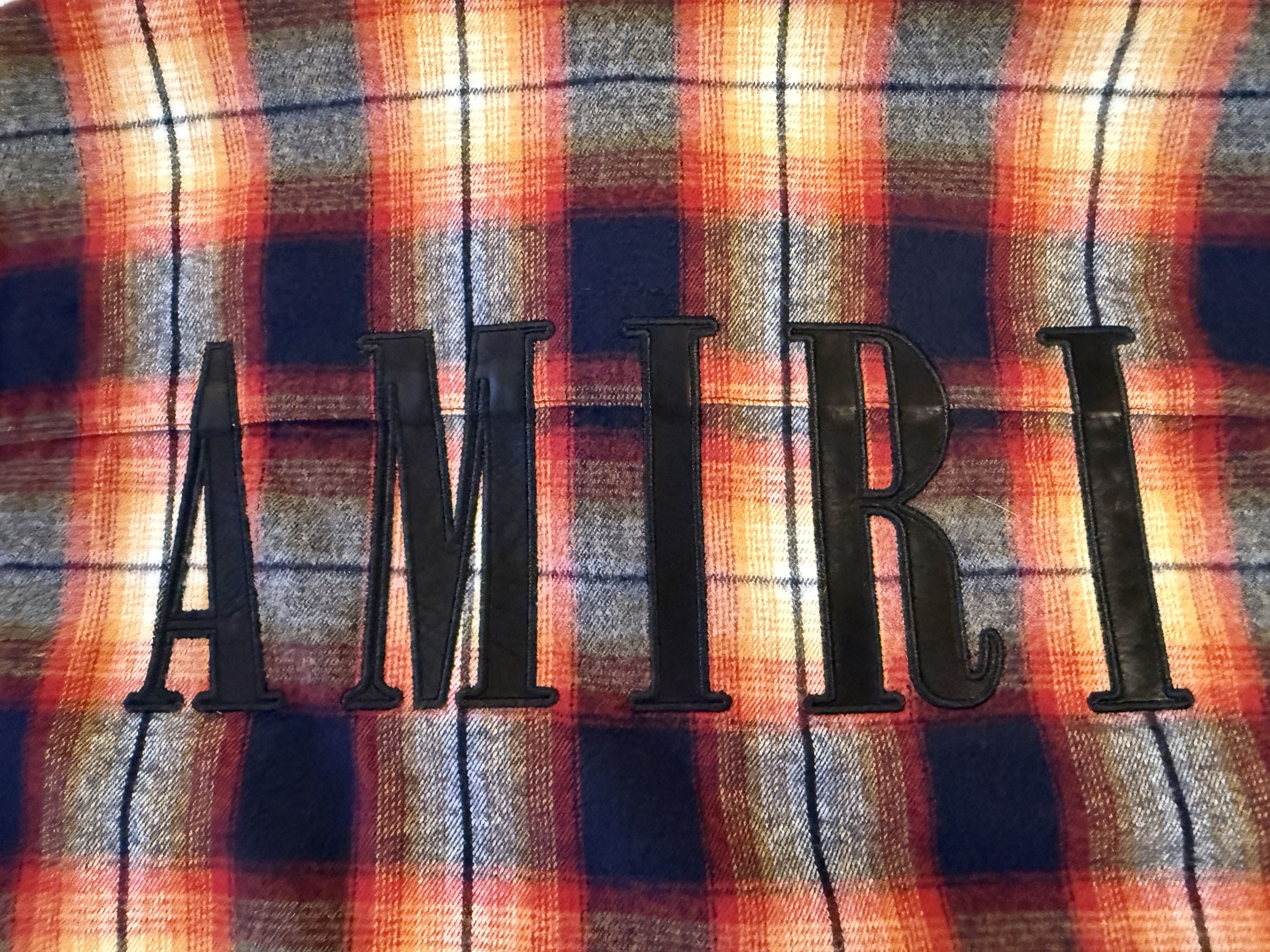 Amiri Amiri Core Leather Logo Flannel Size US M / EU 48-50 / 2 - 9 Thumbnail