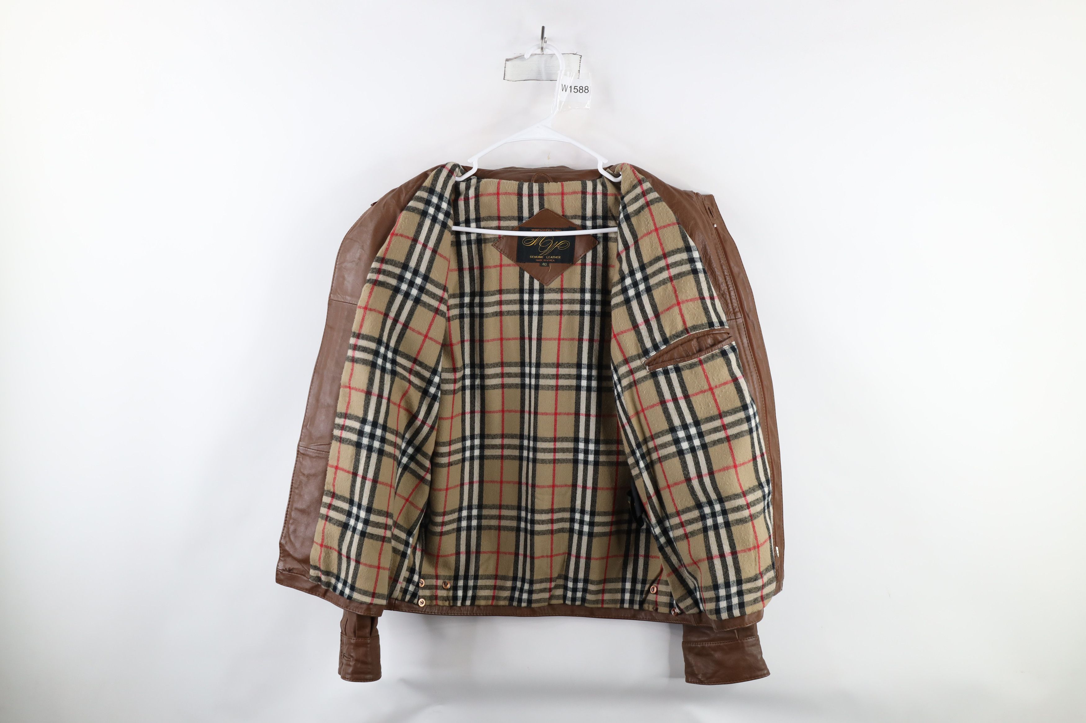 Vintage Vintage 70s Streetwear Lined Leather Bomber Jacket Brown Size US L / EU 52-54 / 3 - 9 Thumbnail