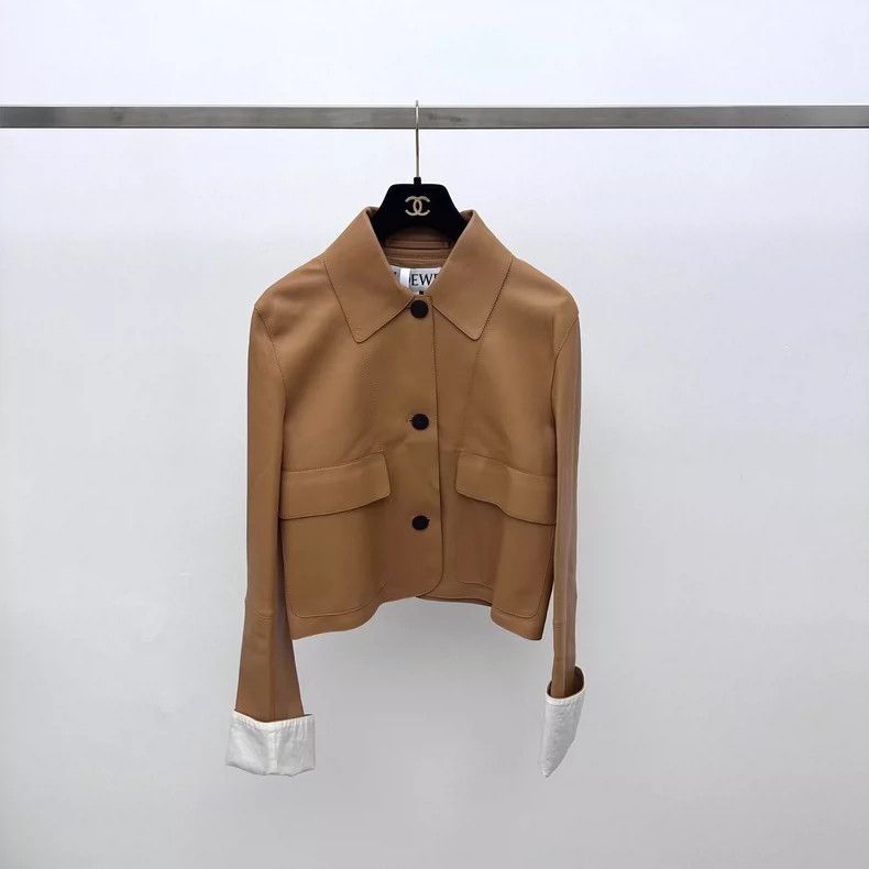 Loewe LOEWE Thin leather coat Size XXS / US 00 / IT 34 - 3 Thumbnail