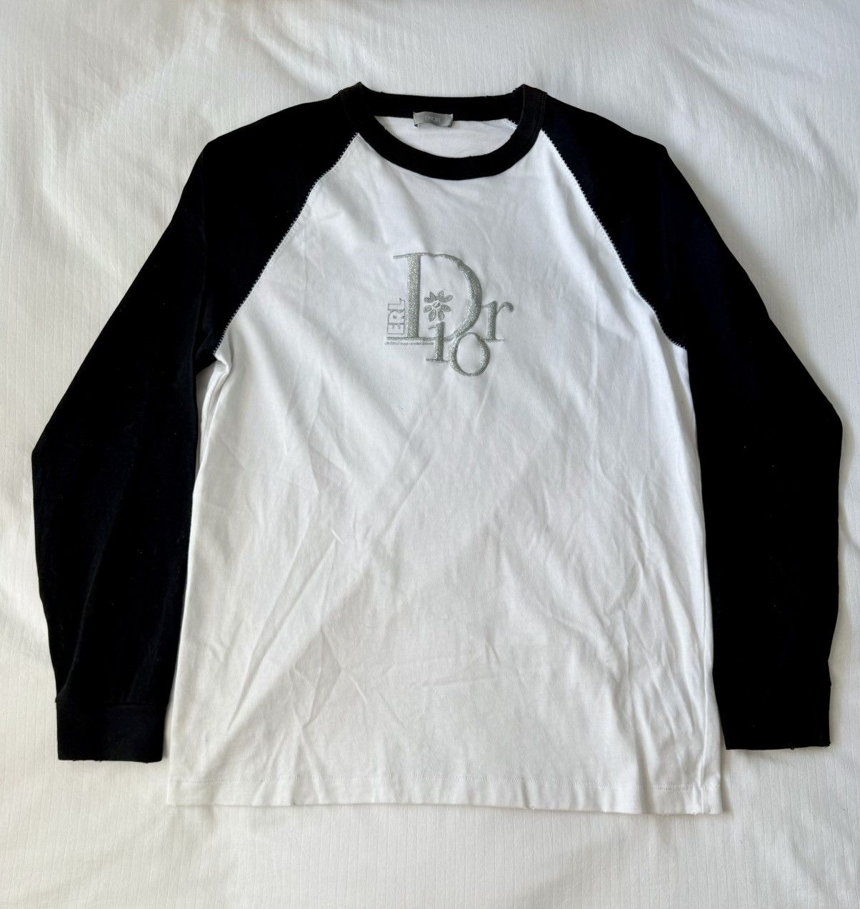 Dior × ERL New Dior X ERL Long Sleeve Baseball Style Black