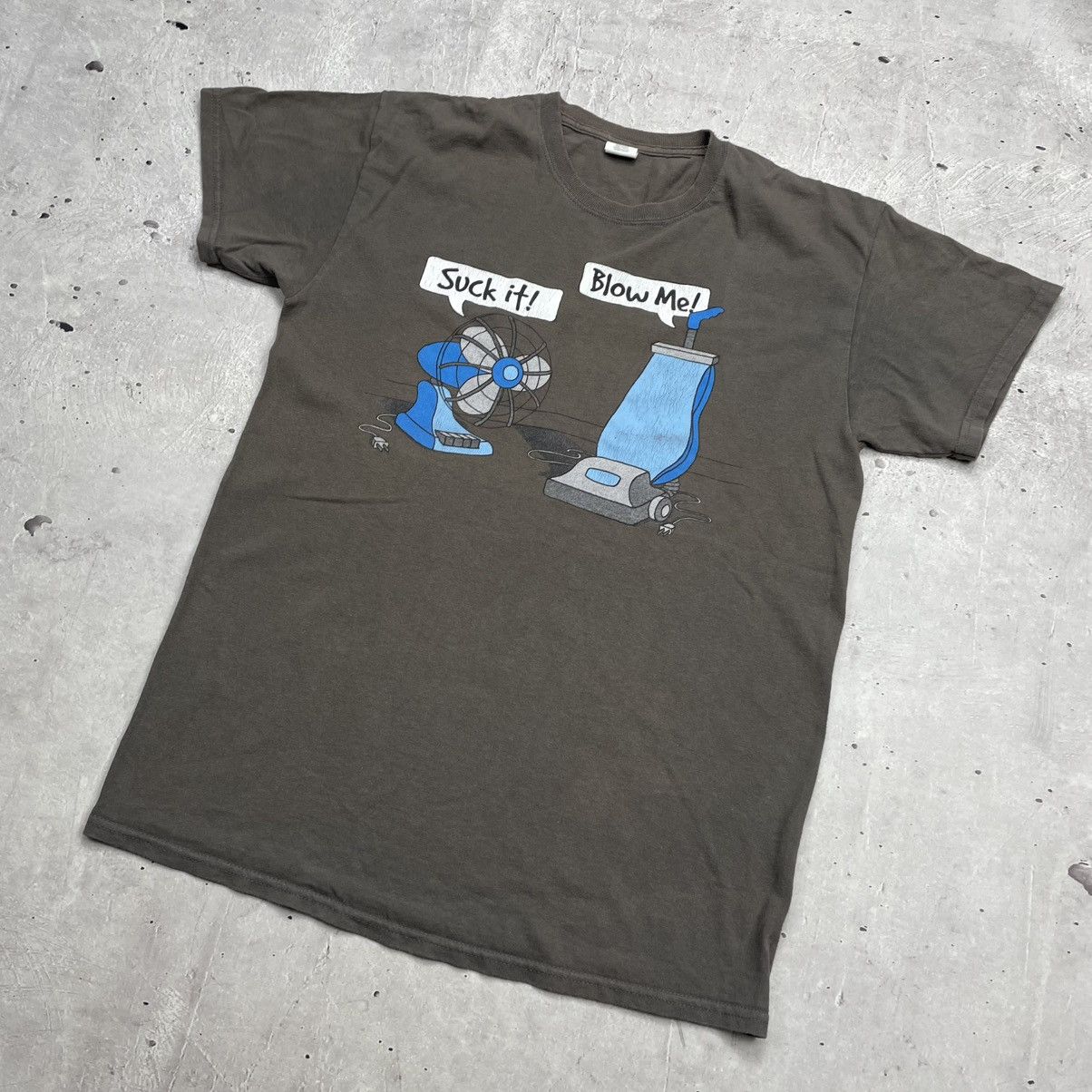 Vintage Vintage dark humour graphic tee shirt y2k Size US M / EU 48-50 / 2 - 2 Thumbnail