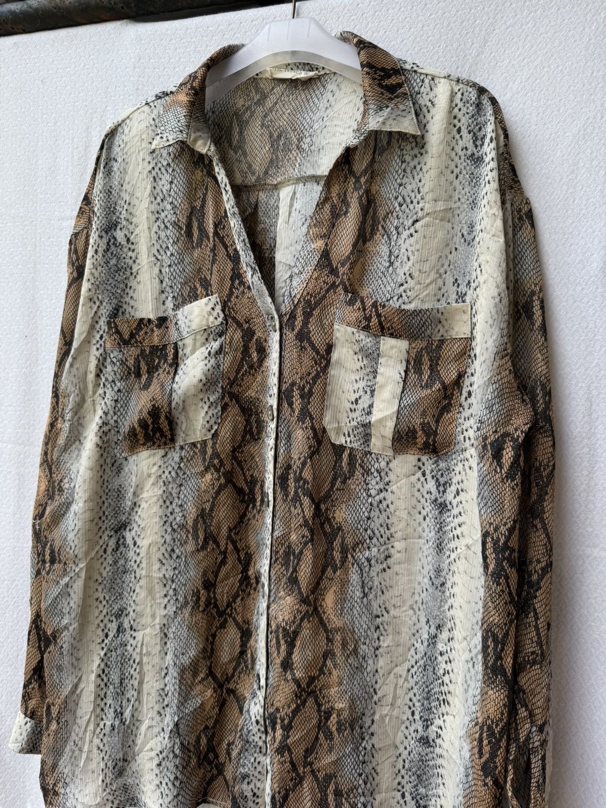 Japanese Brand The nines snake skin Ifsixwasnine style shirt Size US XL / EU 56 / 4 - 3 Thumbnail