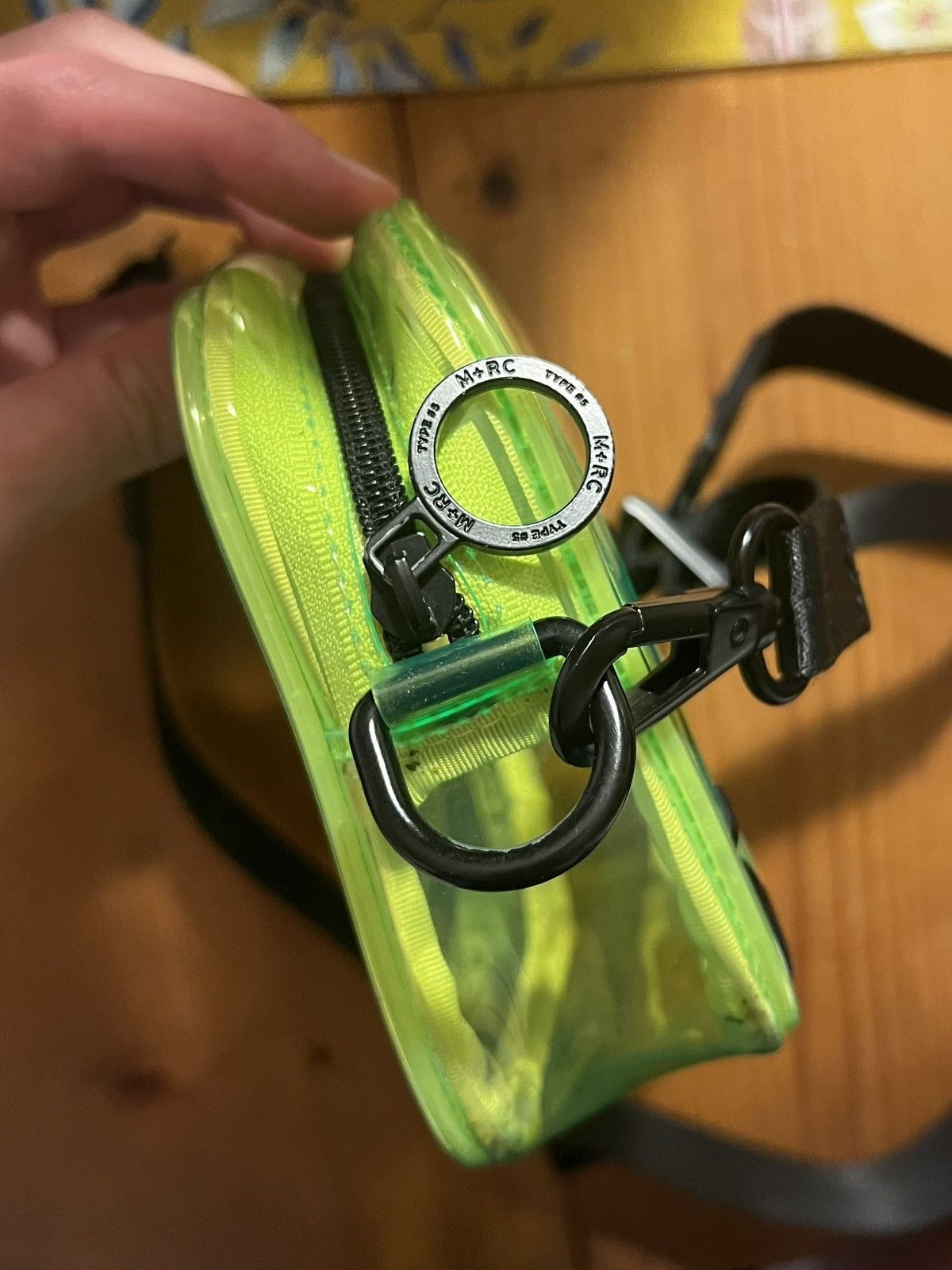 M+Rc Noir M+RC Noir Transparent PVC Crossbody Bag (Neon Green) Size ONE SIZE - 4 Thumbnail