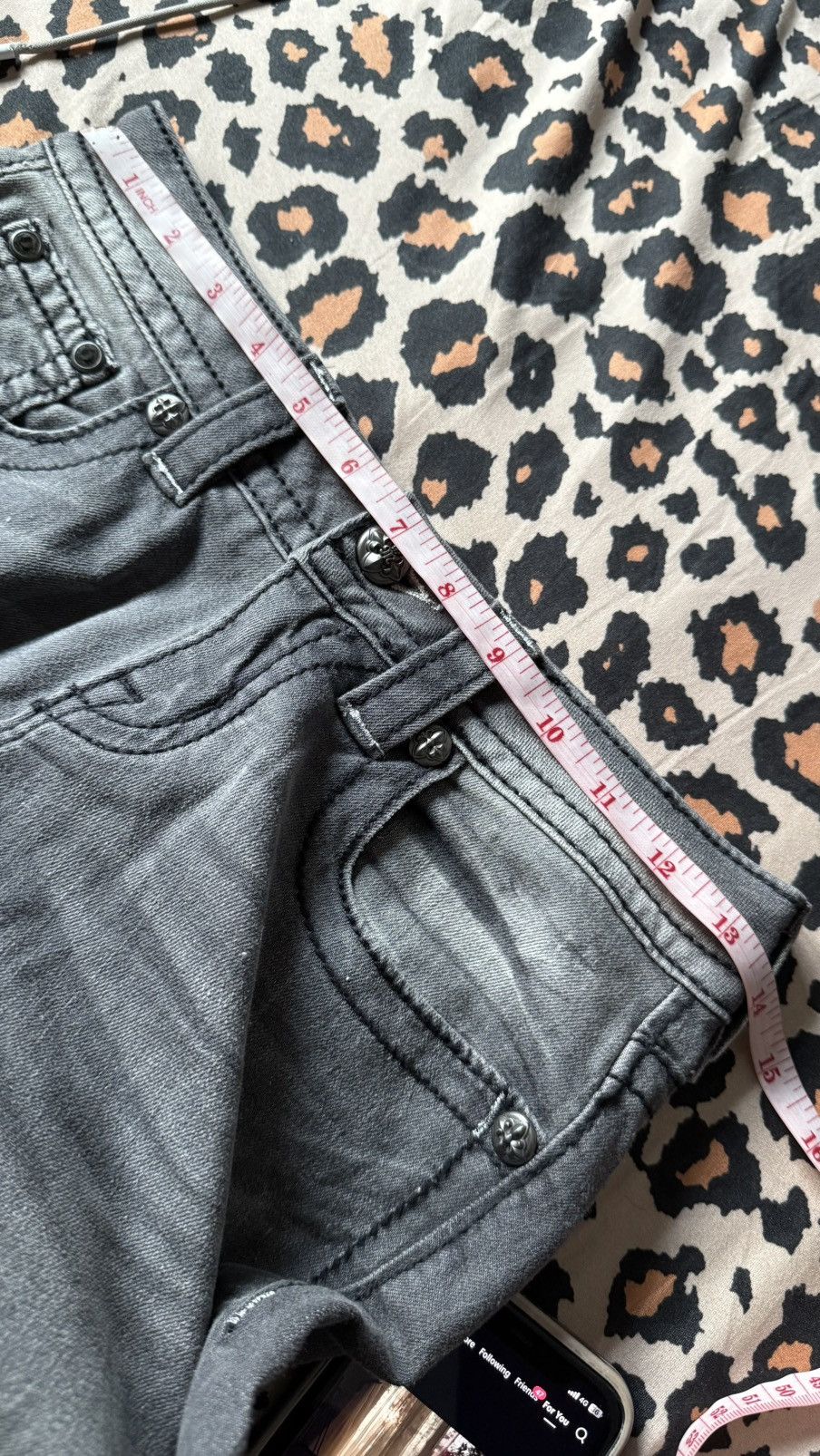 Miss Me Miss Me Embellished Wing Pocket Embroidery Denim Grey Size 26" / US 2 / IT 38 - 11 Thumbnail