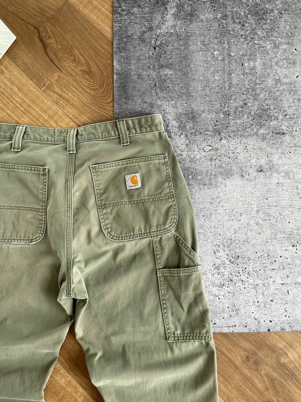 Carhartt × Vintage Vintage Carhartt Y2K Single Knee Carpenter Distressed Pants Size US 33 - 24 Thumbnail