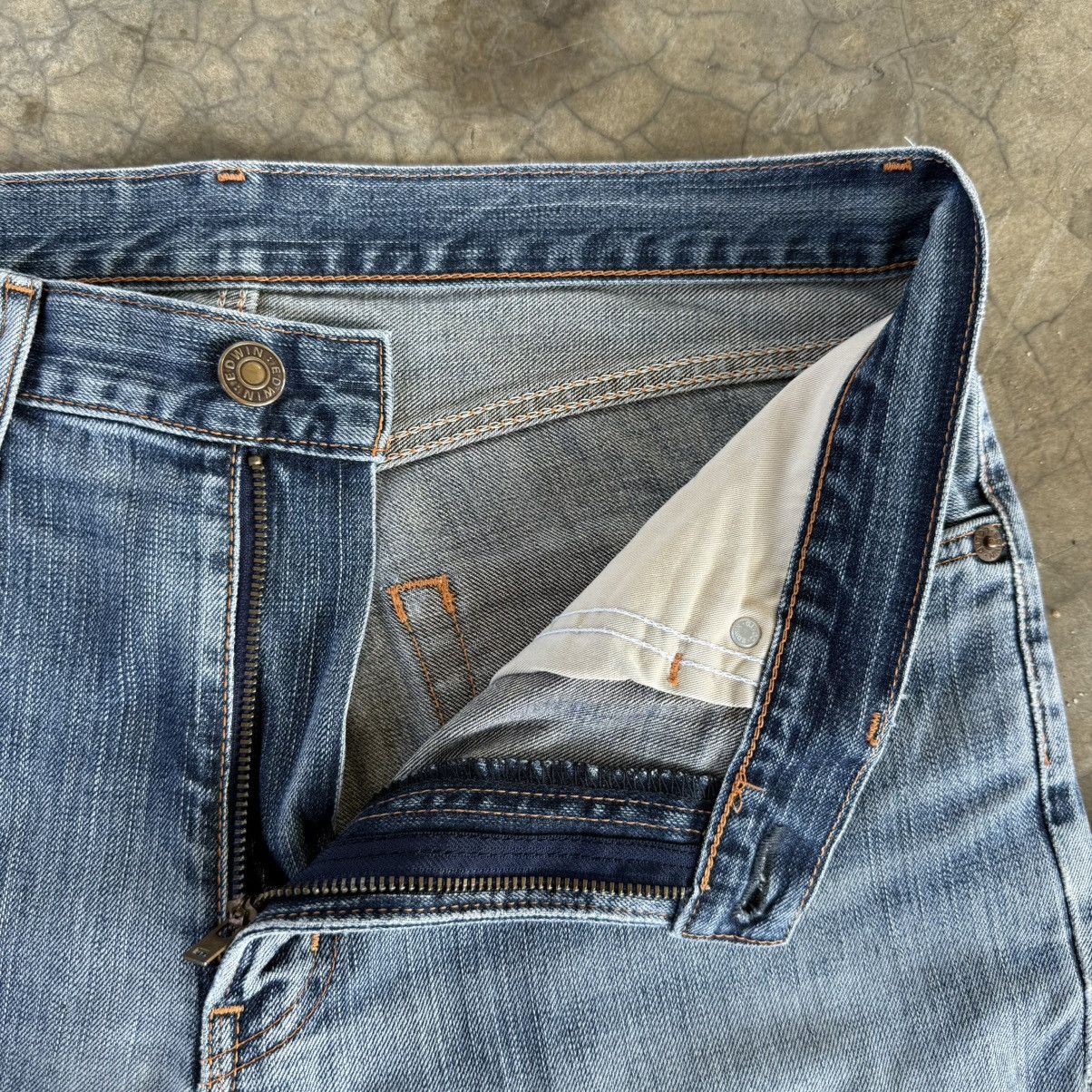 Edwin W36 Vintage Edwin Faded Mud Wash Denim Jean Pants Size US 36 / EU 52 - 6 Thumbnail