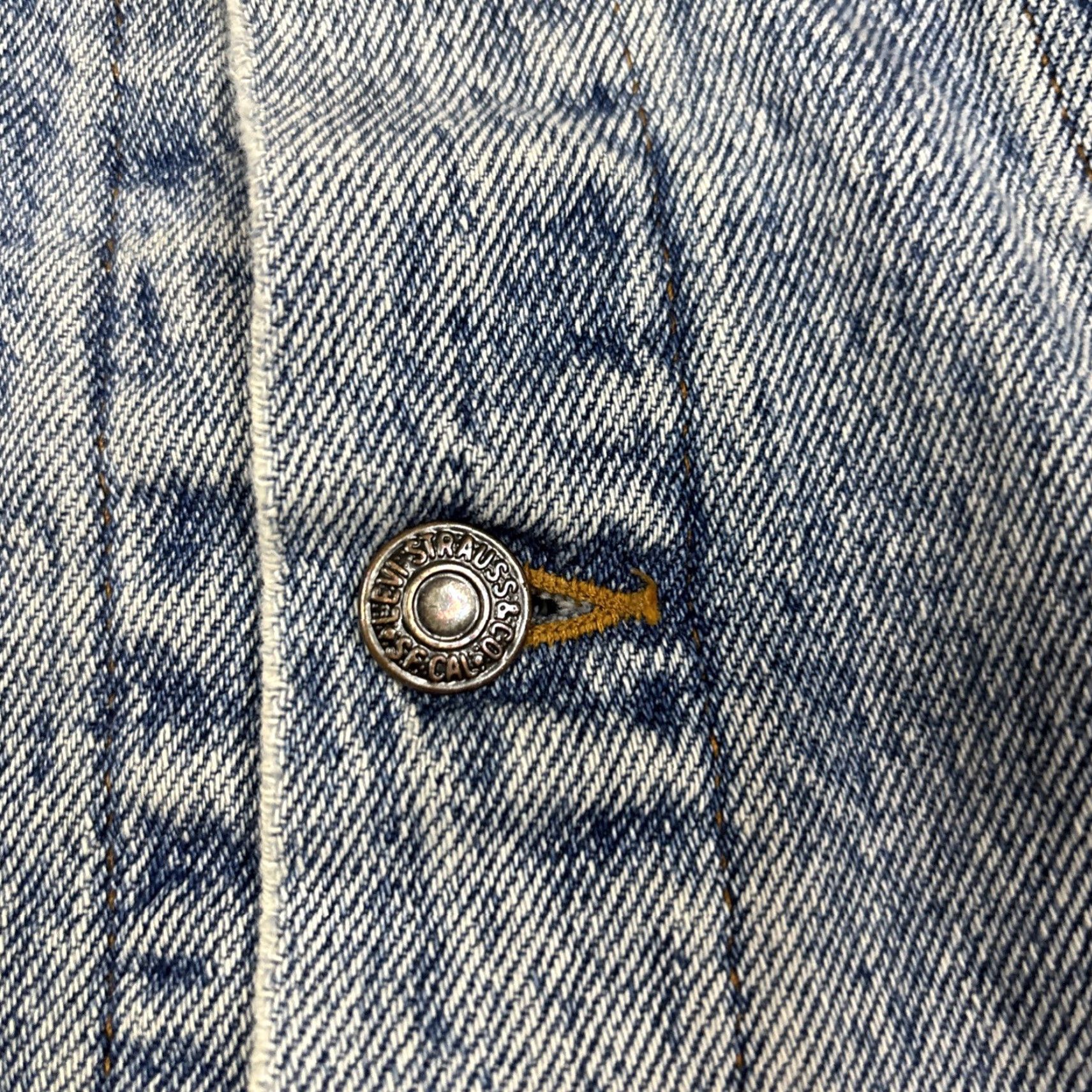 Levi's VINTAGE Levi's 90s Denim 527 Buttons Stamp Trucker Jacket Mens Medium Blue Denim Rockabilly USA Size US M / EU 48-50 / 2 - 4 Thumbnail