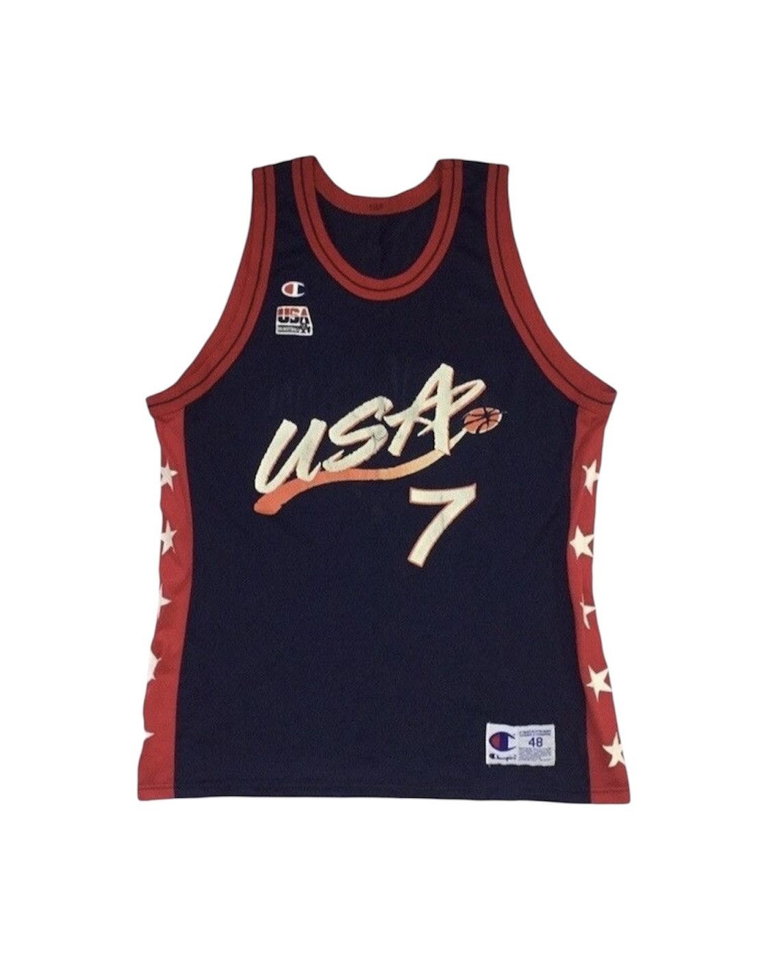 VINTAGE 90s CHAMPION ALL STAR USA DAVID ROBINSON JERSEY