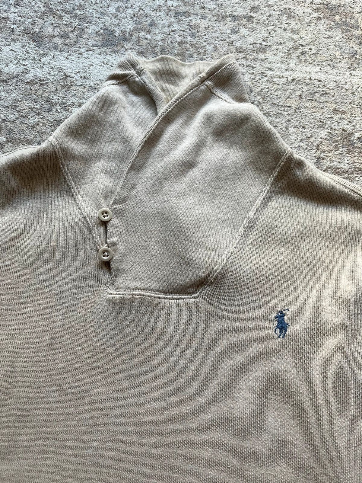 Polo Ralph Lauren Polo Ralph Lauren Sz L Small Pony Beige Sweatshirt Size US L / EU 52-54 / 3 - 5 Thumbnail