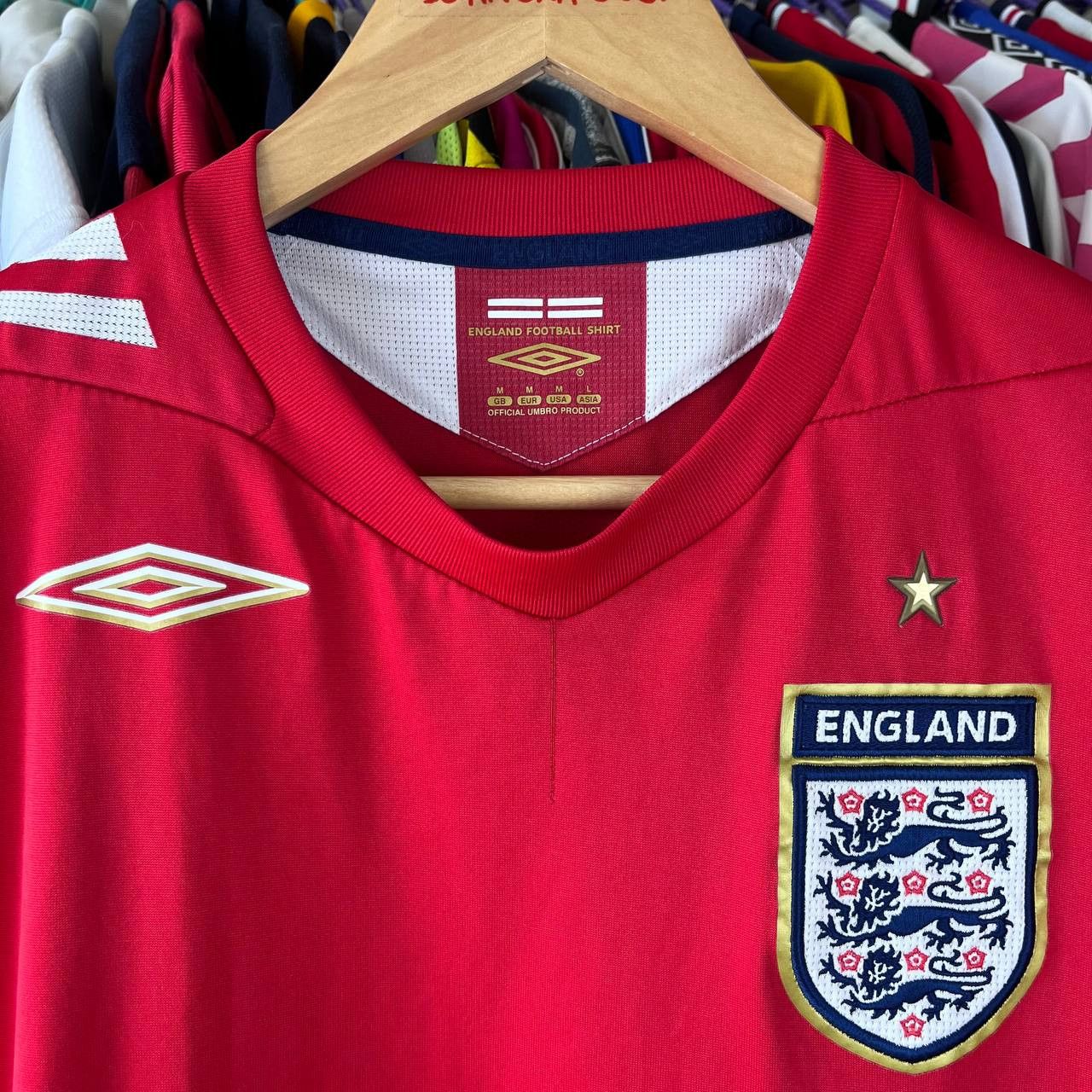 Umbro Vintage England 2006/2008 Longsleeve Football Soccer Jersey Size US M / EU 48-50 / 2 - 4 Thumbnail