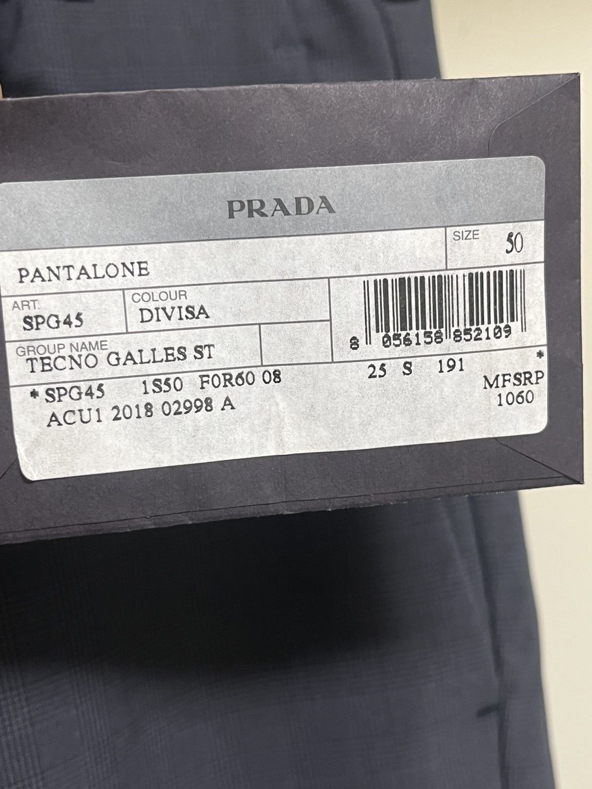 Prada Prada Pants With Ankle Strap Sz 50(Waist 34) Size US 34 / EU 50 - 6 Thumbnail