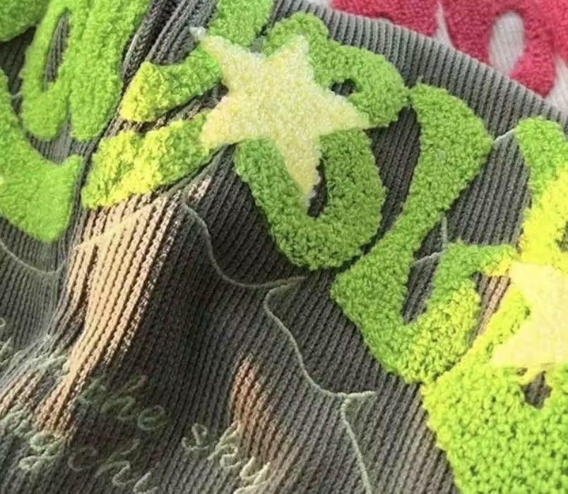 Japanese Brand Green Color Letter Embroidery Hoodies Size US M / EU 48-50 / 2 - 2 Thumbnail