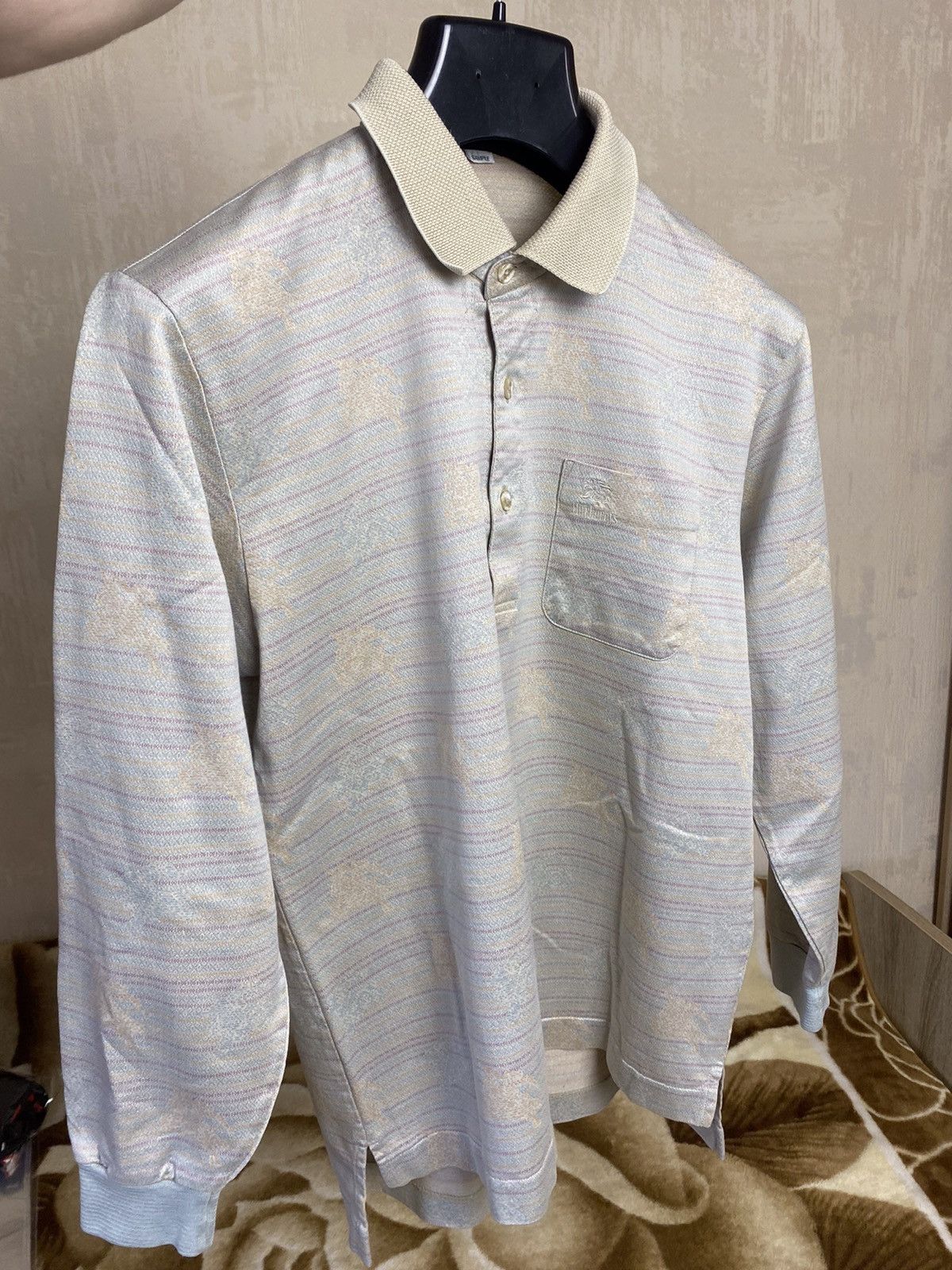 トップス Burberry 90s polo tee THOMAS BURBERRY Vintage Mens Polo Shirt 90s Burberrys of