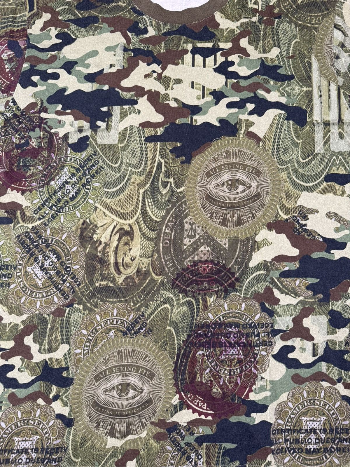Givenchy Camouflage Money Shirt Size US S / EU 44-46 / 1 - 2 Thumbnail