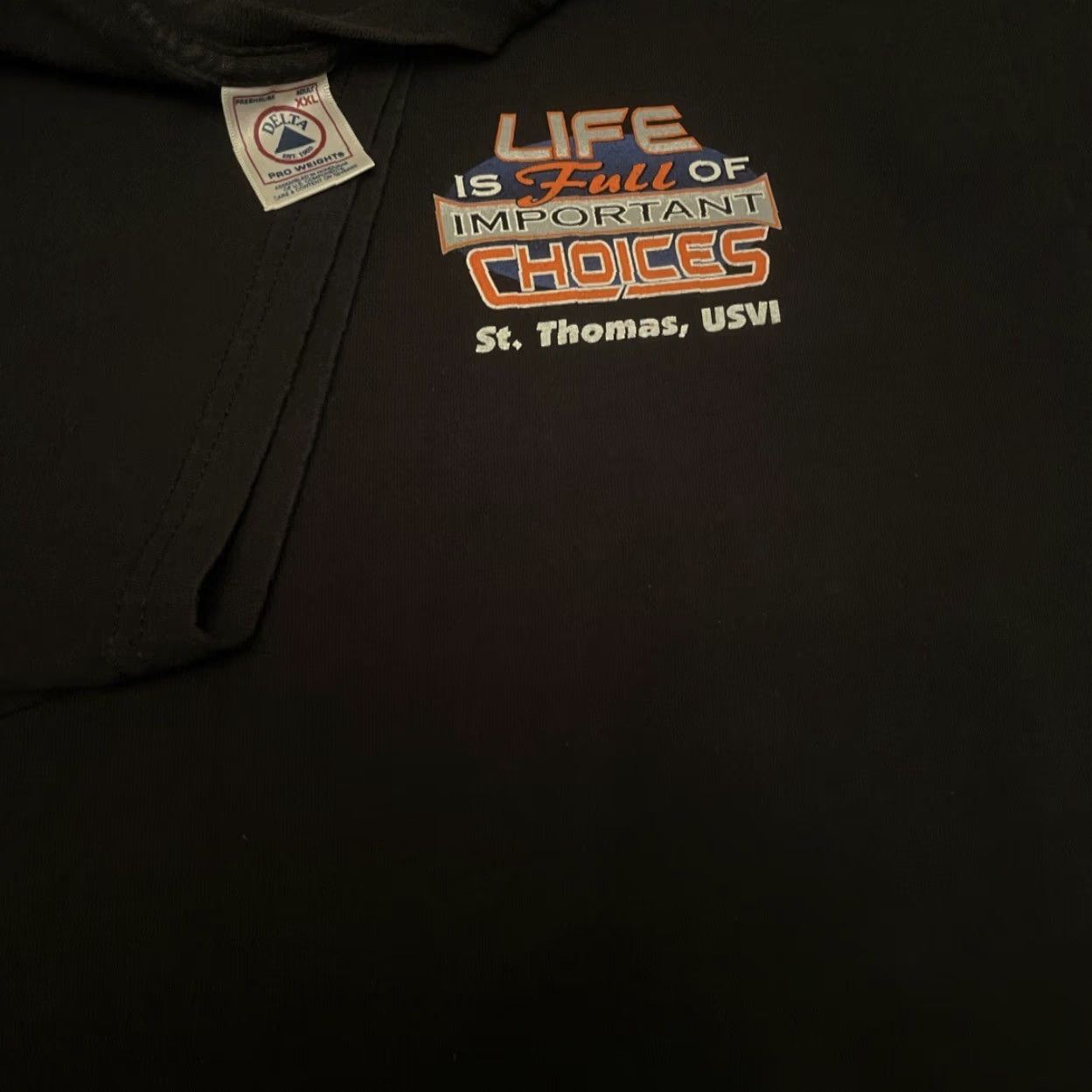 Vintage VINTAGE 90s Biker Lifes Full Of Choices Motorcycle VTG Shirt Mens 2XL Black Mens Short Sleeve T-Shirt 1990s Size US XXL / EU 58 / 5 - 3 Thumbnail