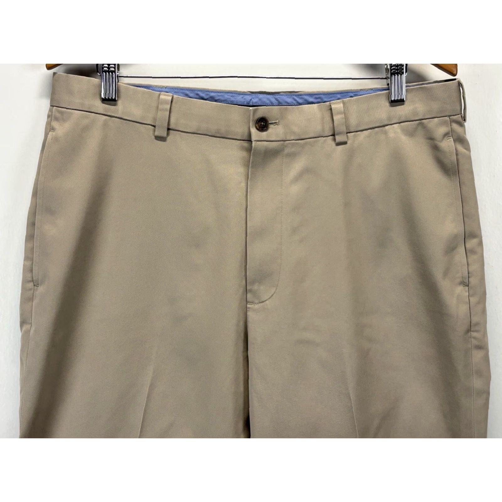 Brooks Brothers Brooks Brothers Pants Chino Mens 36 Regular Beige Lightweight 32.5 Inseam Hudson Preppy Size US 36 / EU 52 - 2 Thumbnail