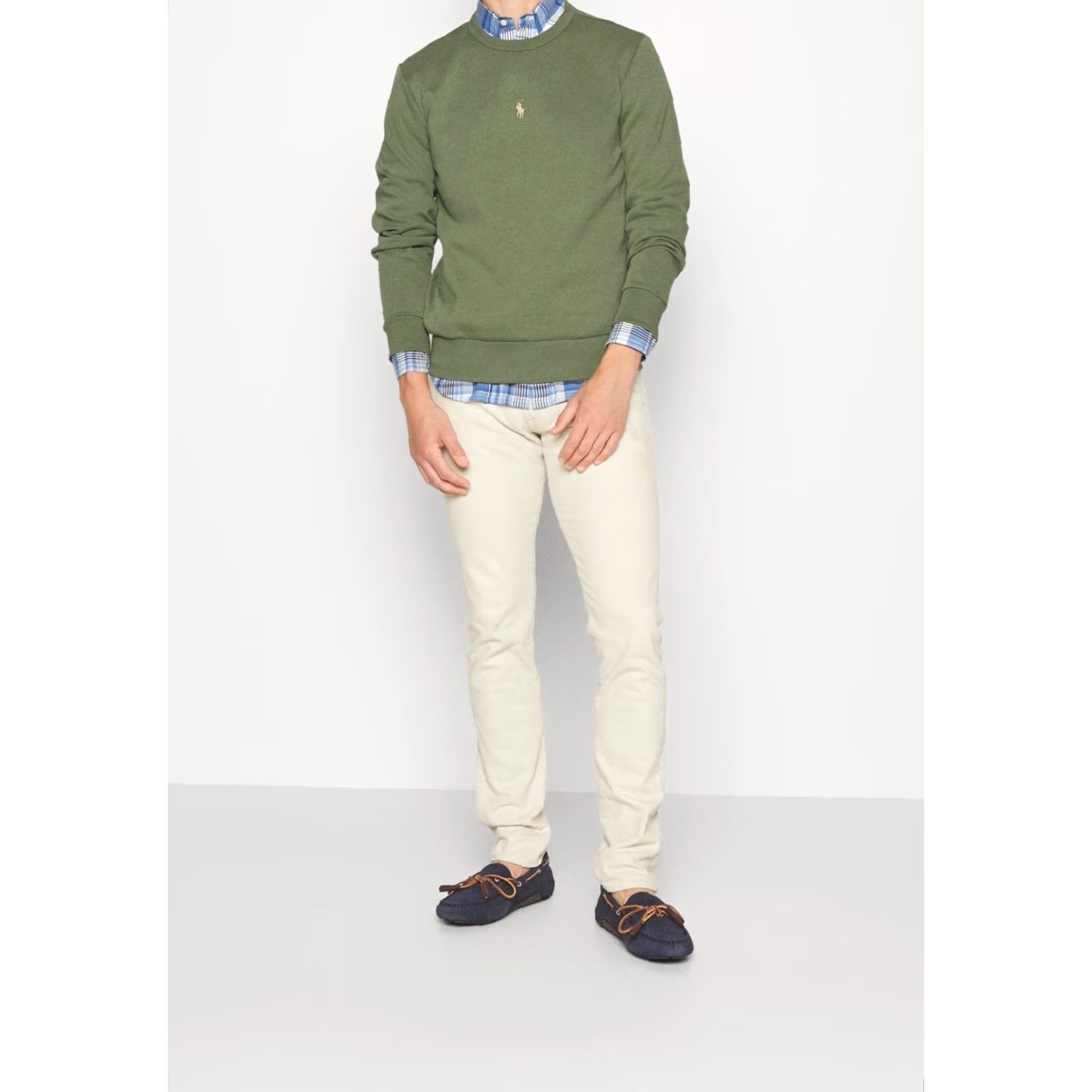 Polo Ralph Lauren NWT Polo Ralph Lauren Double Knit Sweatshirt Olive L Mens Regular Size Sweatshirt Pullover Olive 90s/2000s Rare Size US L / EU 52-54 / 3 - 5 Thumbnail