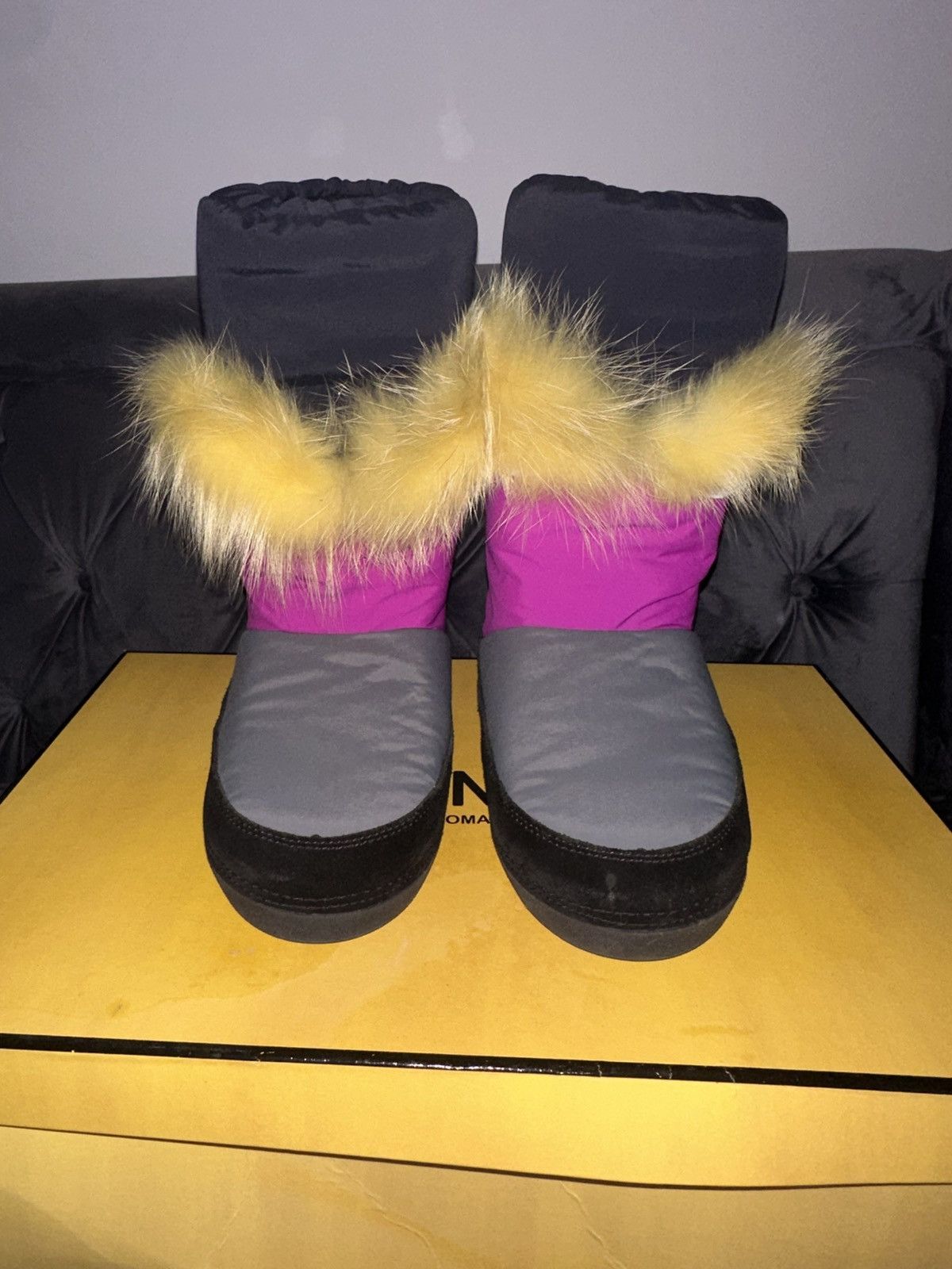 Fendi Fur Monster Moonboot Size US 5 / IT 35 - 2 Thumbnail