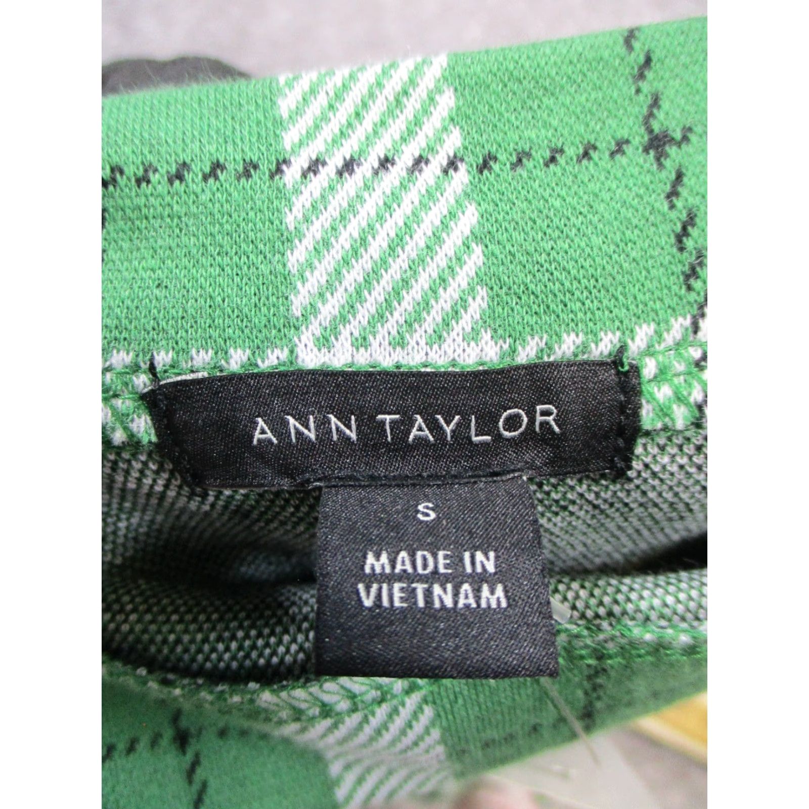 Ann Taylor VINTAGE Ann Taylor Blouse Shirt Women's Small White Plaid Cotton Blend Casual 90s Womens Size S / US 4 / IT 40 - 3 Thumbnail