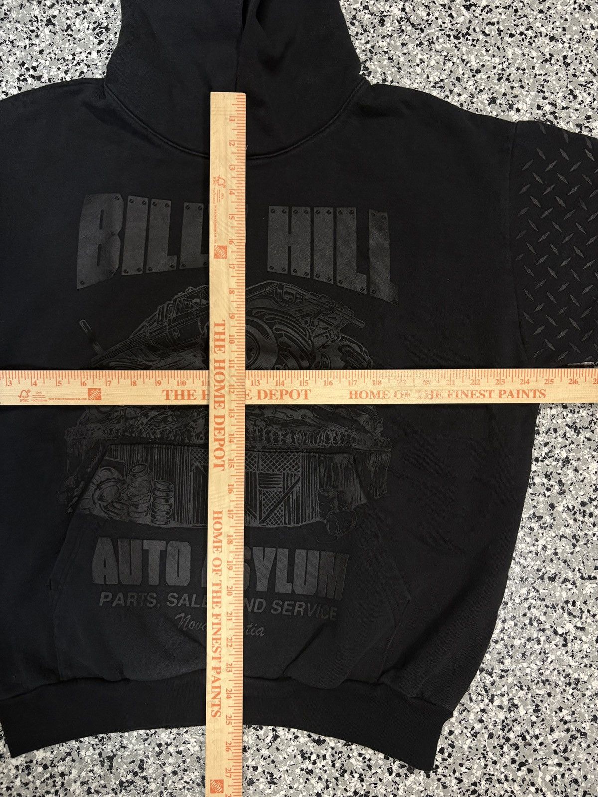 Billy Hill Billy Hill Auto Asylum Diamond Plated Print Hoodie Size XL Size US XL / EU 56 / 4 - 10 Thumbnail