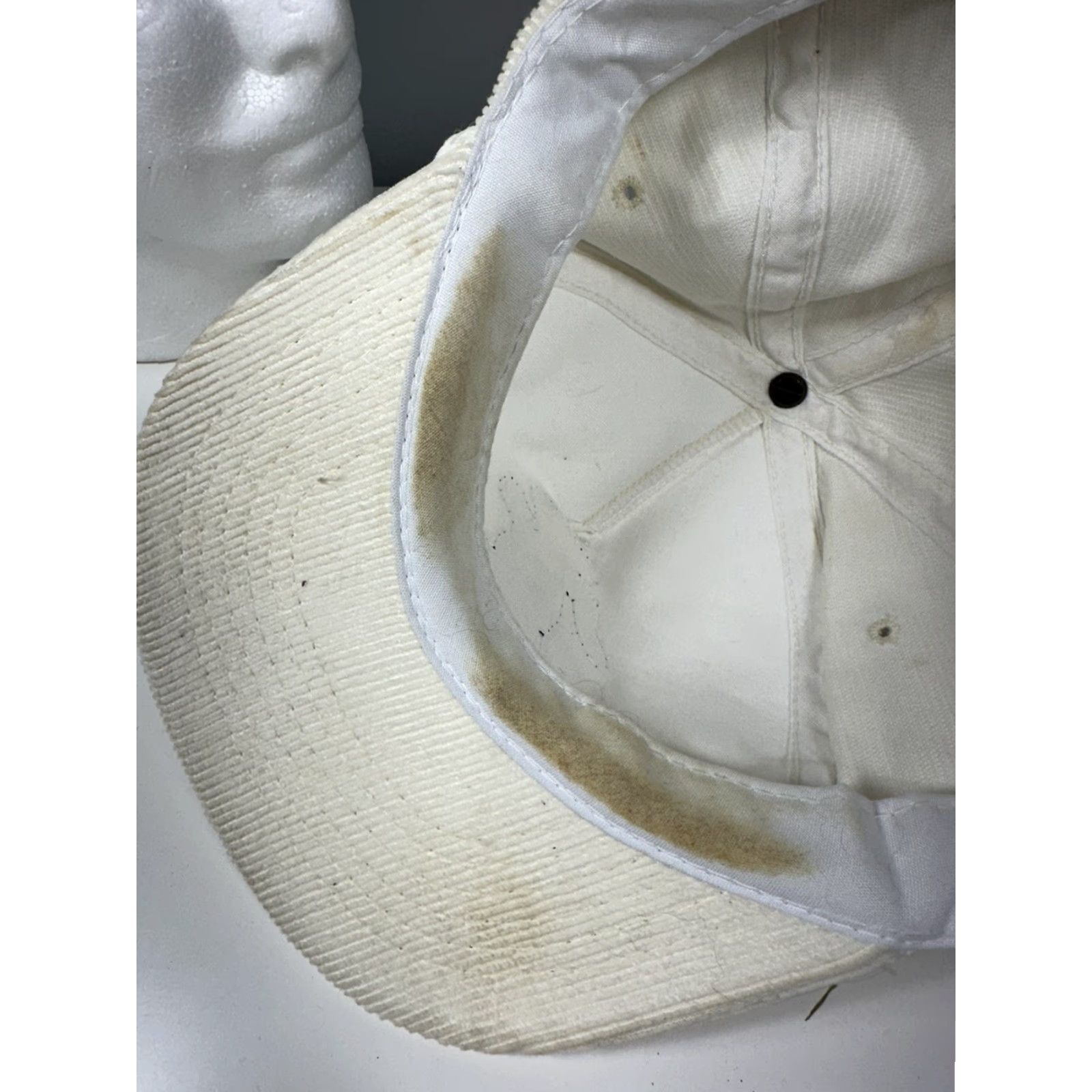 Roper VINTAGE Grateful Dead Dancing Bear Corduroy Rope SnapBack Hat 80s 90s White Adjustable Men Hat Size ONE SIZE - 7 Thumbnail