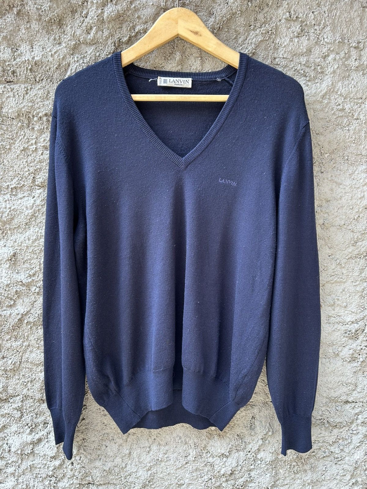 Lanvin Lanvin V-neck Wool Knitt Sweater Size US M / EU 48-50 / 2 - 2 Thumbnail