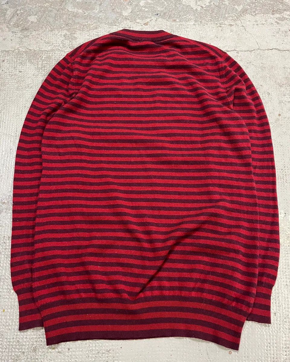 Dolce & Gabbana 2010s Dolce & Gabbana Bordeaux Two Tone Striped Sweater Size US M / EU 48-50 / 2 - 7 Thumbnail