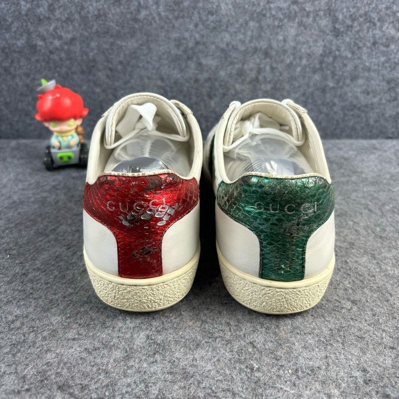 Gucci Gucci Ace Leather Sneakers with Pineapple Embroidery -2508 Size US 4.5 / IT 34.5 - 3 Thumbnail