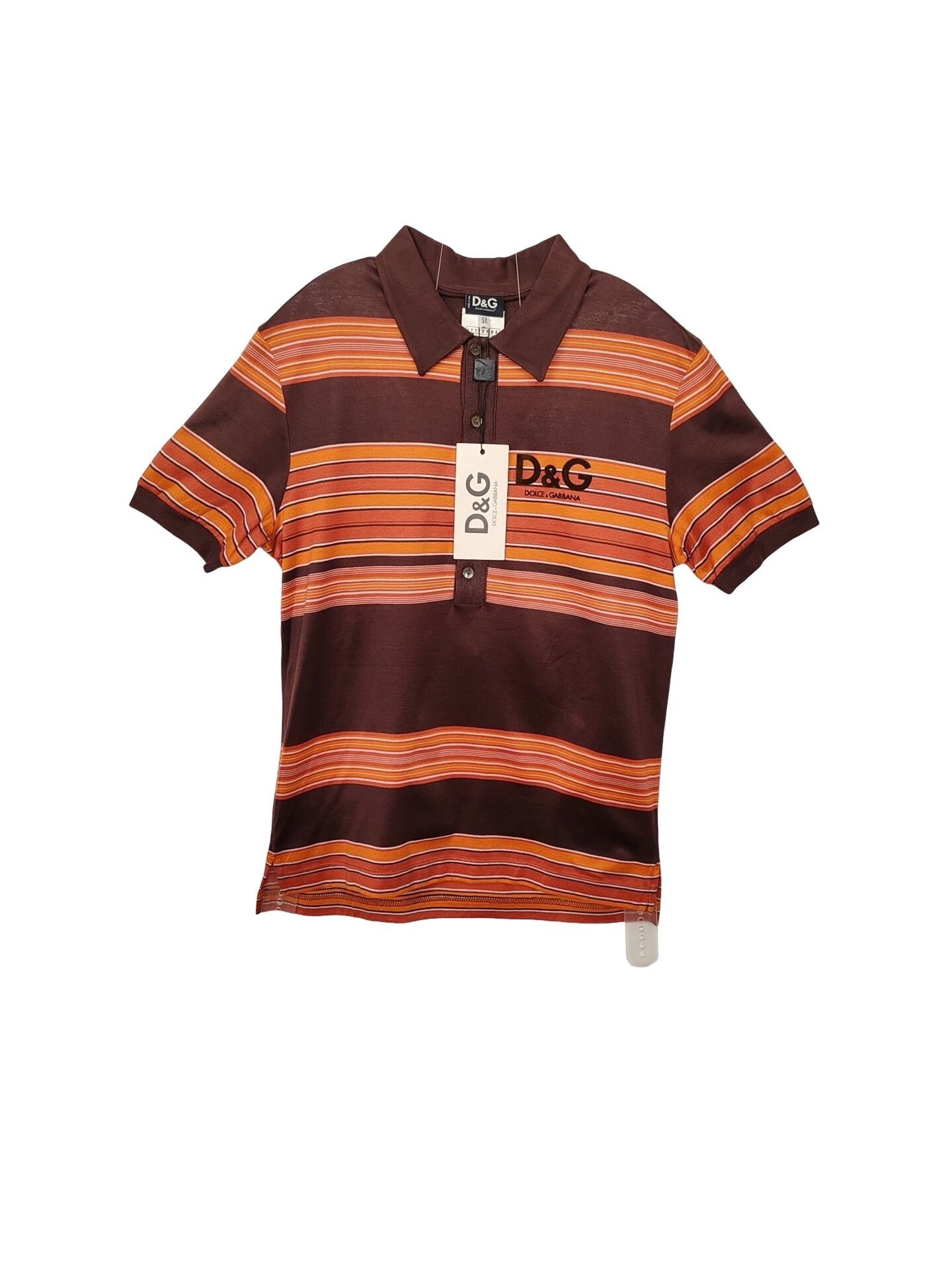 Dolce & Gabbana D&G Striped Polo Shirt Size S Size US S / EU 44-46 / 1 - 1 Thumbnail