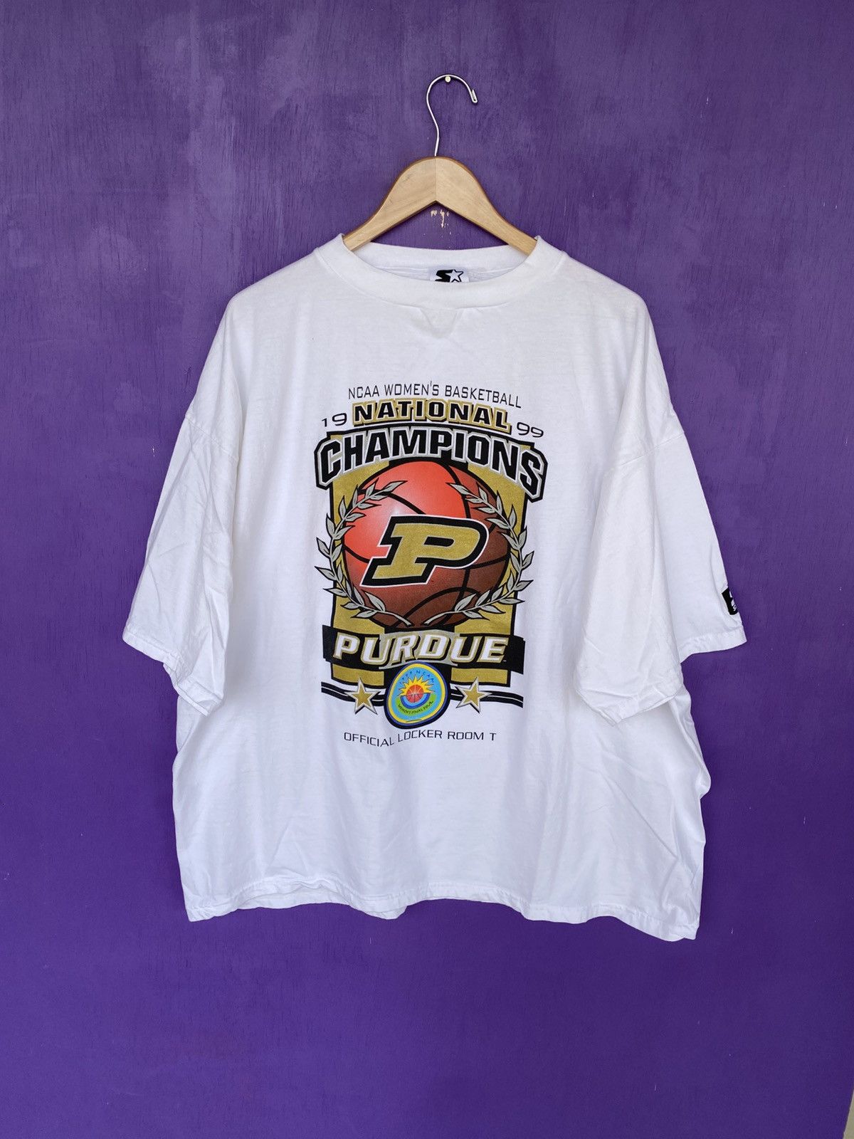 Starter Vintage 1999 Starter Purdue womens basketball champs tee Size US XXL / EU 58 / 5 - 1 Thumbnail