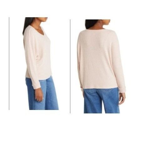 Other Caslon Dolman Sleeve Rib Sweater In Pink Smoke, Sz. XL Size XL / US 12-14 / IT 48-50 - 2 Thumbnail