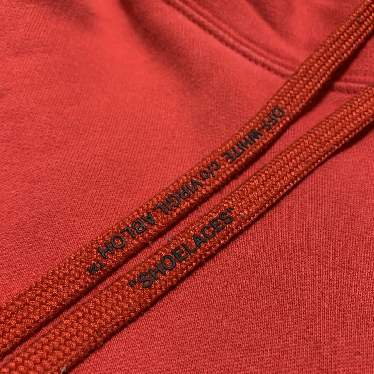 Off-White Off White Large Outline Arrows Red Hoodie Virgil Abloh Size US L / EU 52-54 / 3 - 6 Thumbnail