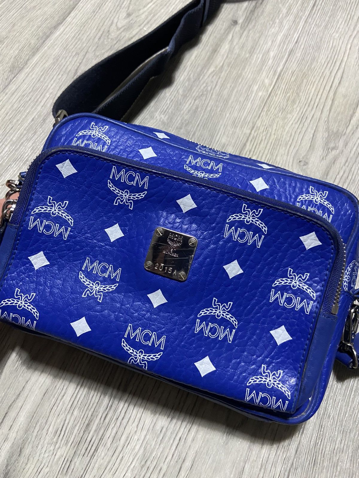 MCM MCM blue monogram crossbody bag Size ONE SIZE - 3 Thumbnail