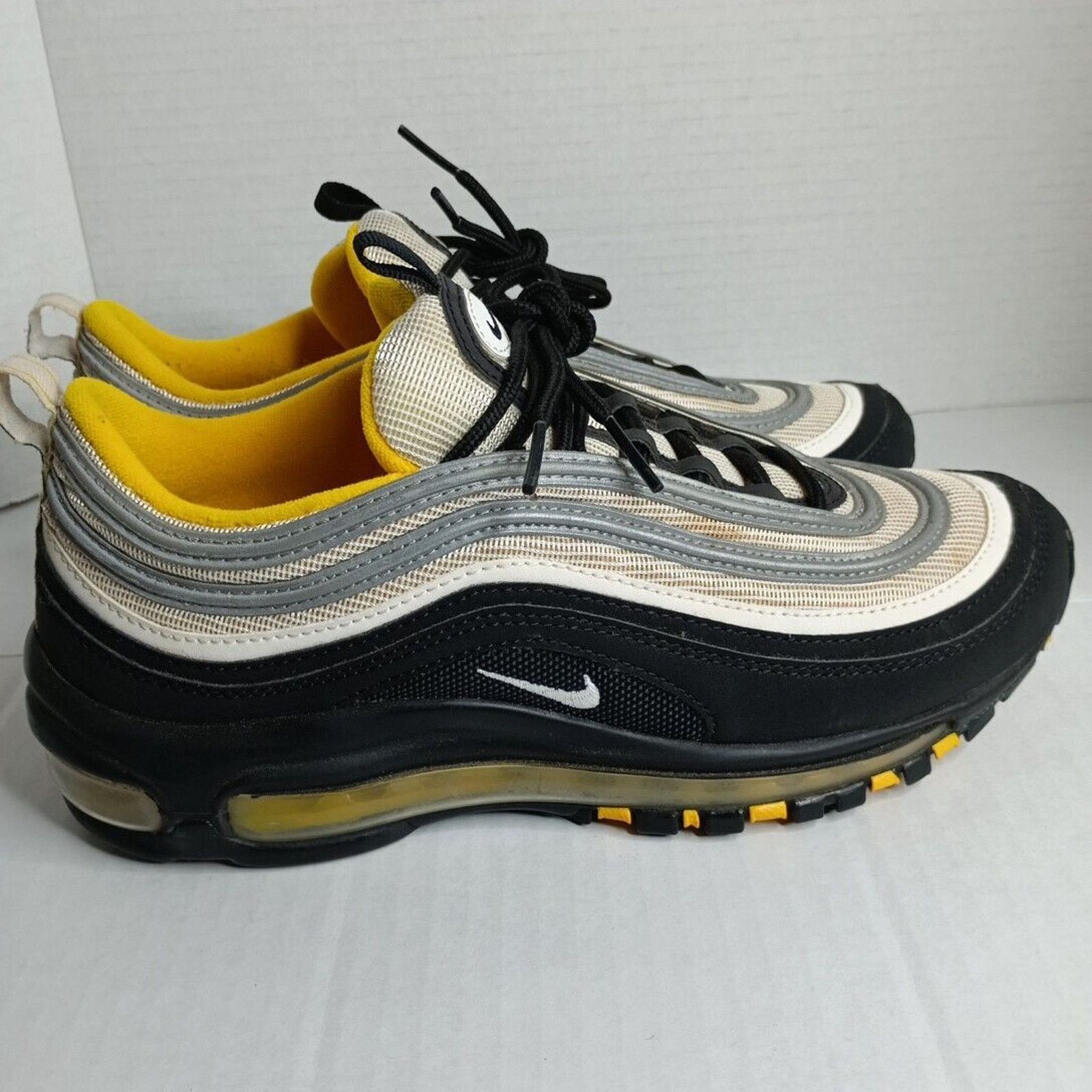 Nike Nike Air Max 97 Sneakers Black White Boy's 7Y Women's 8 Size US 8 / IT 38 - 3 Thumbnail
