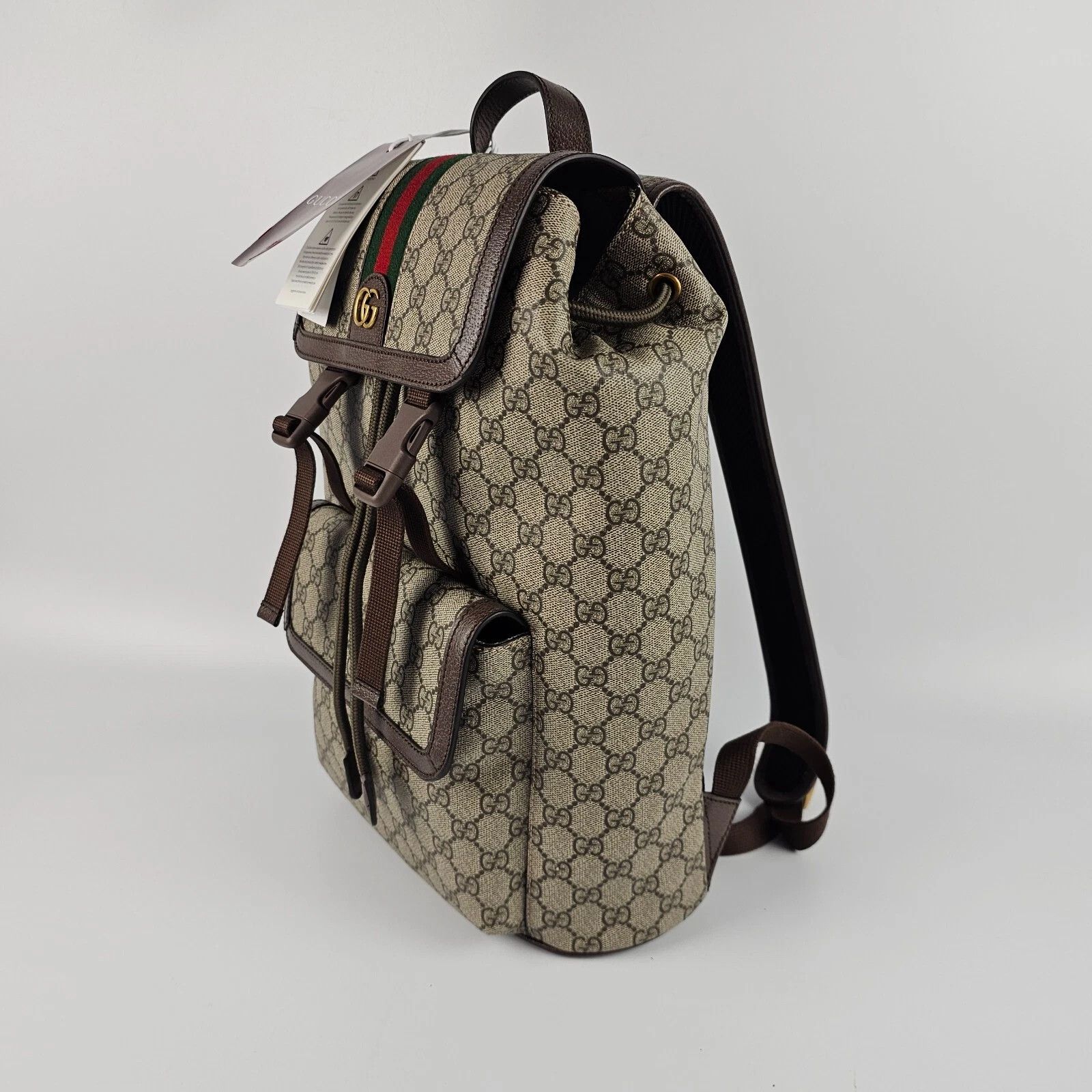 Gucci GUCCI Ophidia Small GG Canvas Backpack New/Authentic Size ONE SIZE - 5 Thumbnail