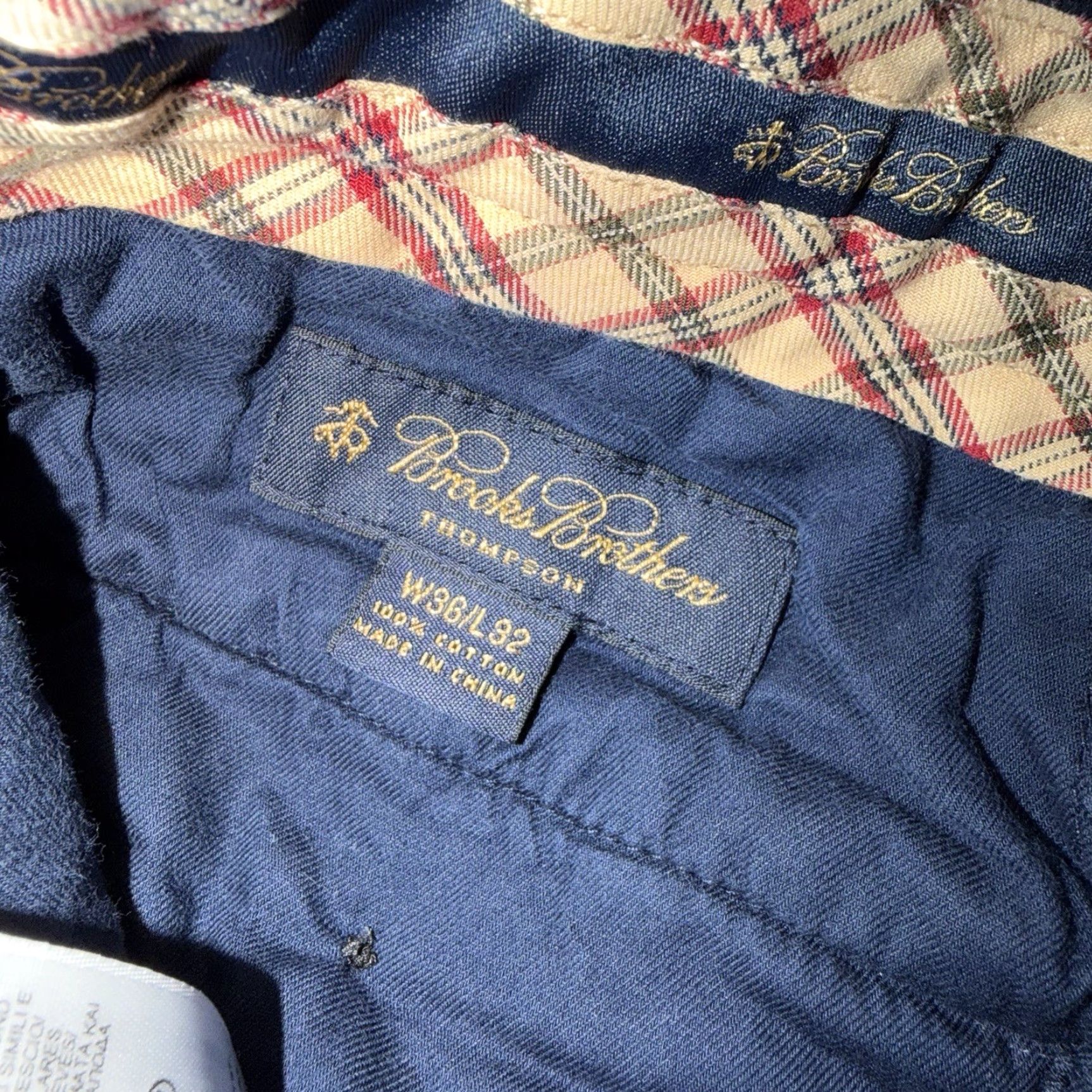 Brooks Brothers Brooks Brothers Thompson Navy Blue Corduroy Pleated Pants 36x32 Cotton Size US 36 / EU 52 - 5 Thumbnail