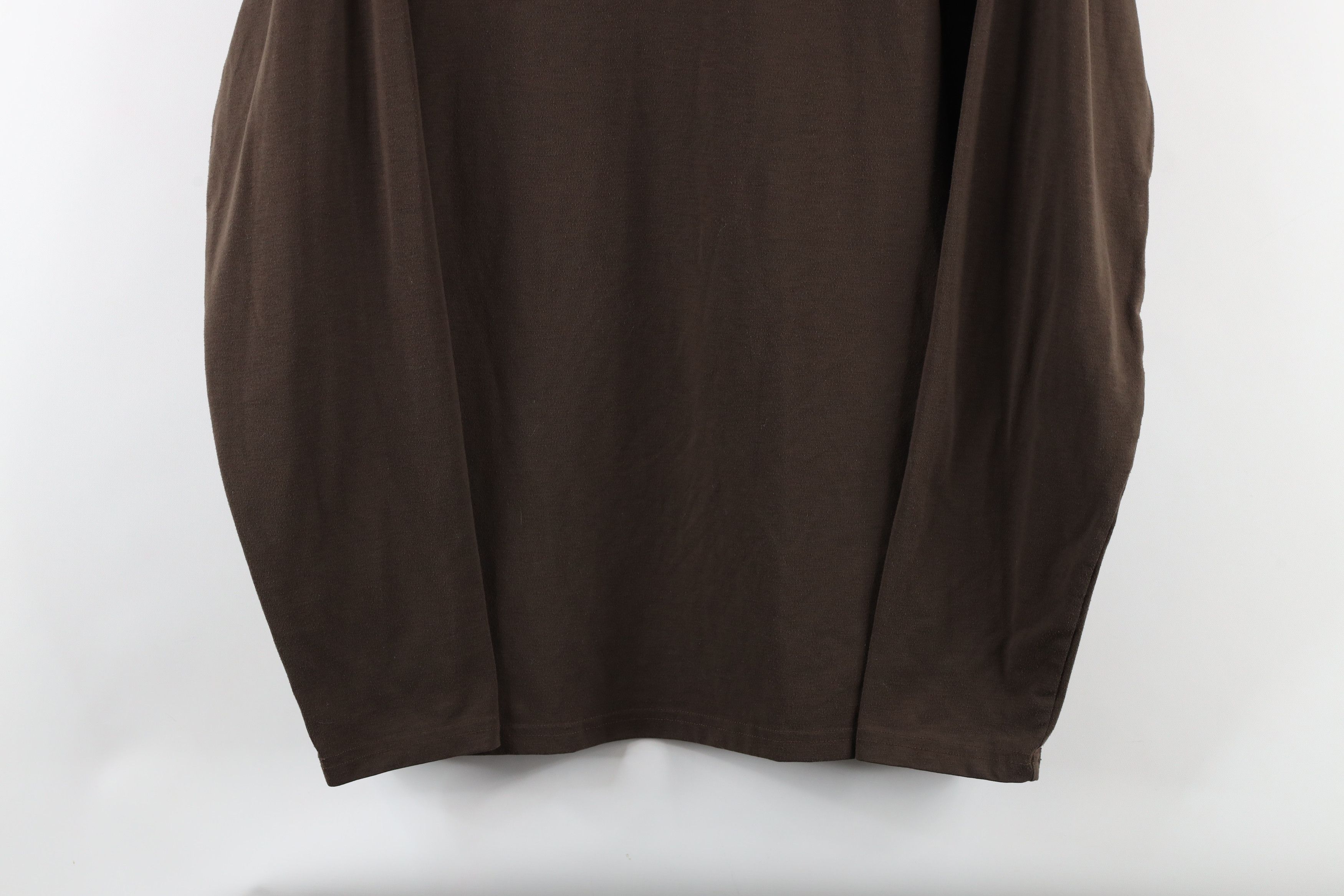Under Armour × Vintage Under Armour Knit Training Long Sleeve T-Shirt Brown Size US S / EU 44-46 / 1 - 3 Thumbnail
