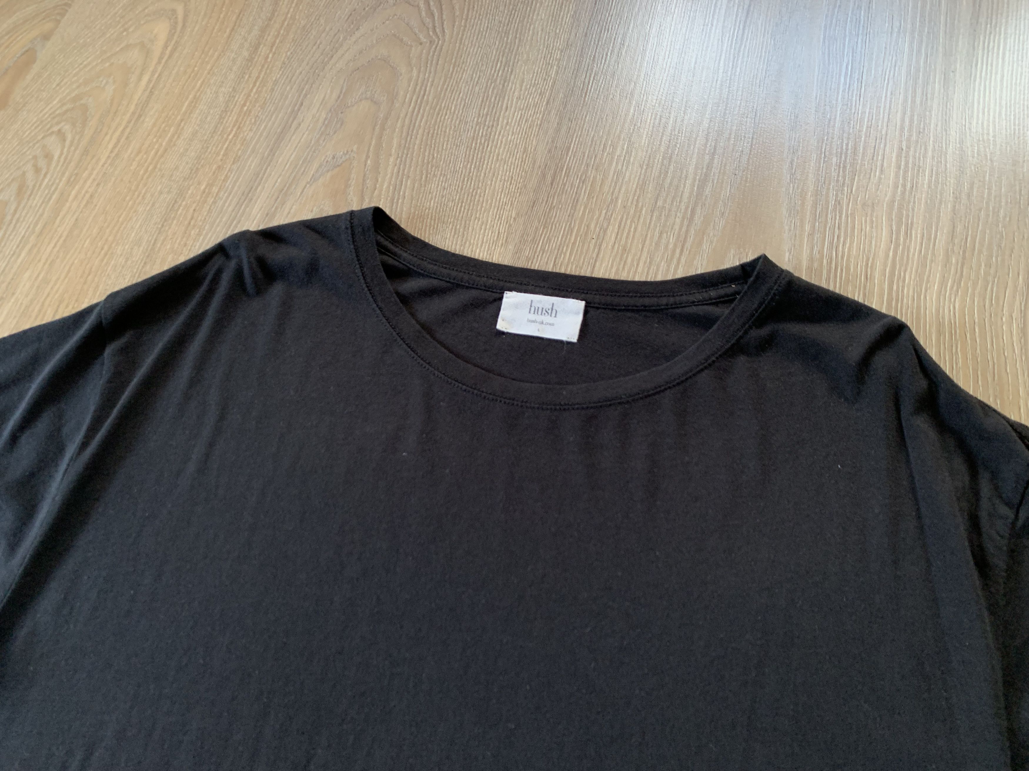 Other Mens Hush Basic Black Modal T Shirt Size US L / EU 52-54 / 3 - 4 Thumbnail