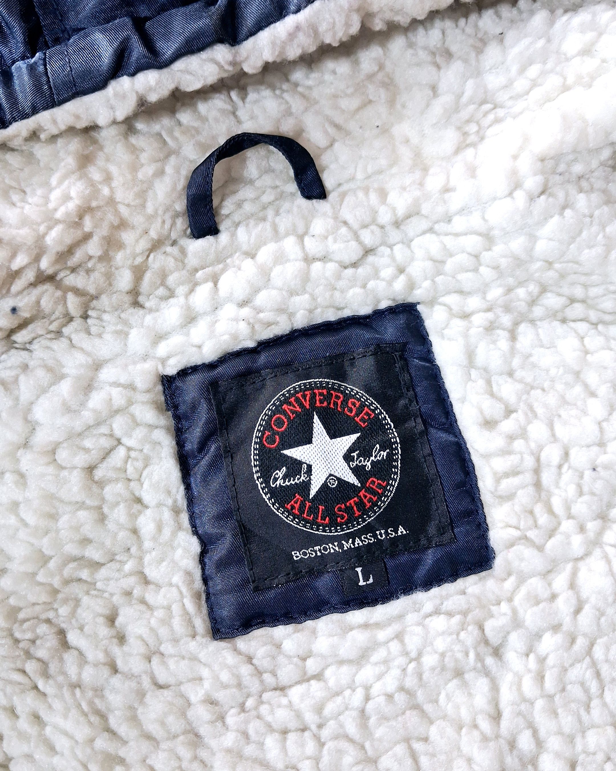 Converse CONVERSE EMBROIDERED SHERPA LINED HOODED NYLON JACKET Size US XXL / EU 58 / 5 - 13 Thumbnail